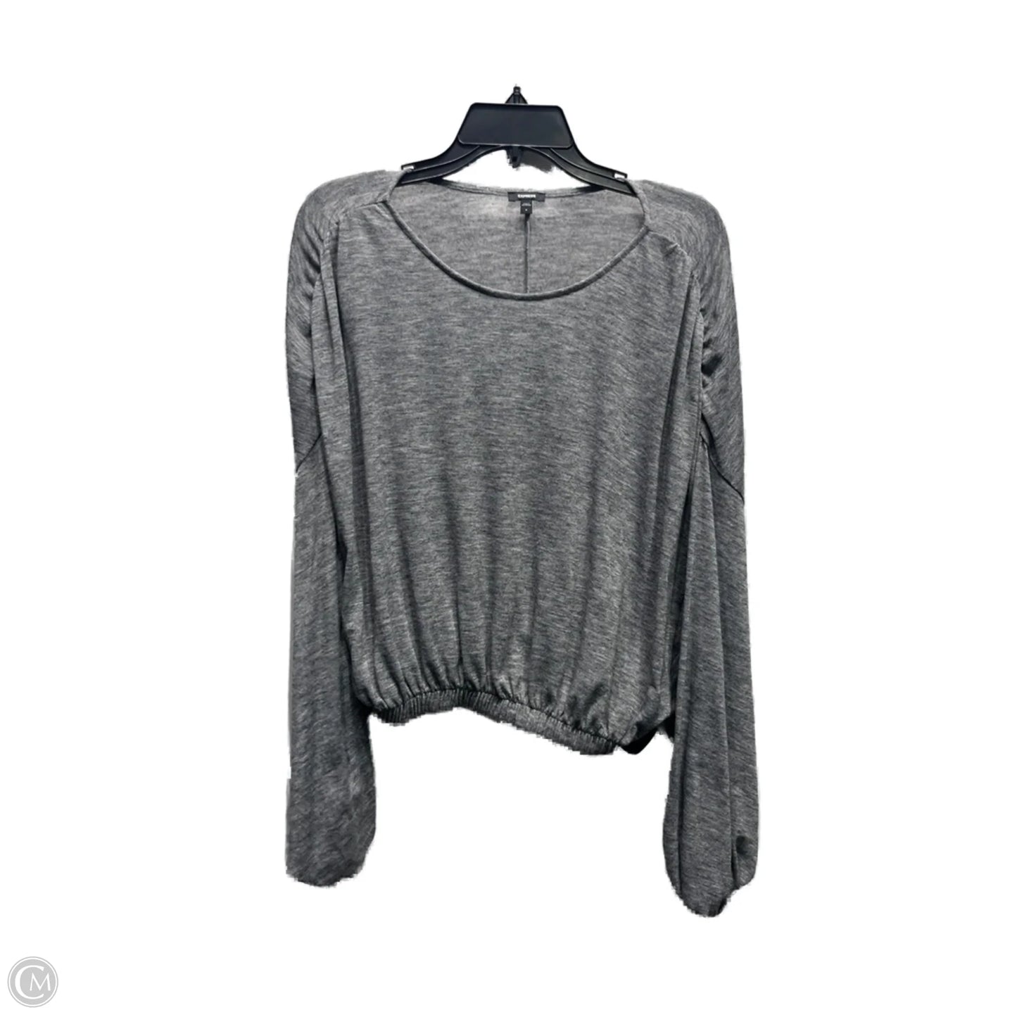 Top Long Sleeve By Express In Grey, Size: S