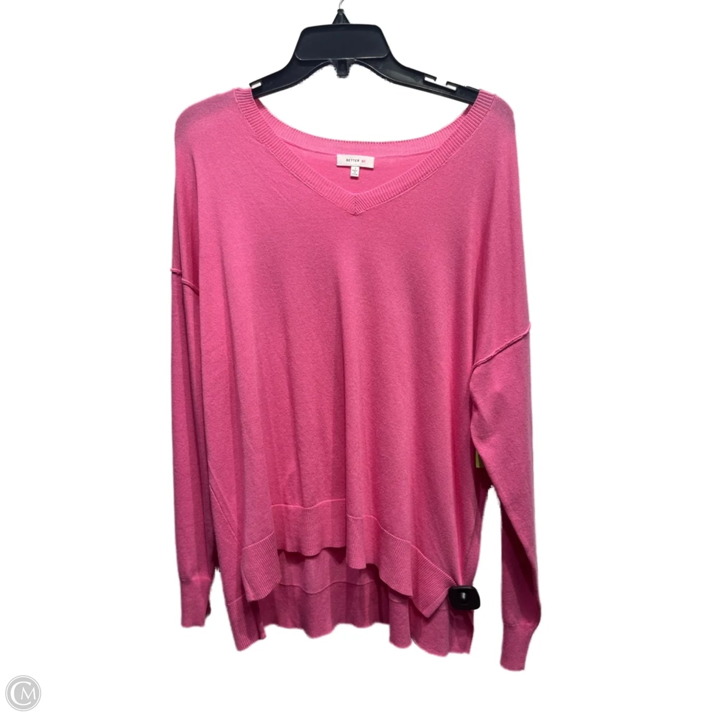Top Long Sleeve By BETTER BE In Pink, Size: S