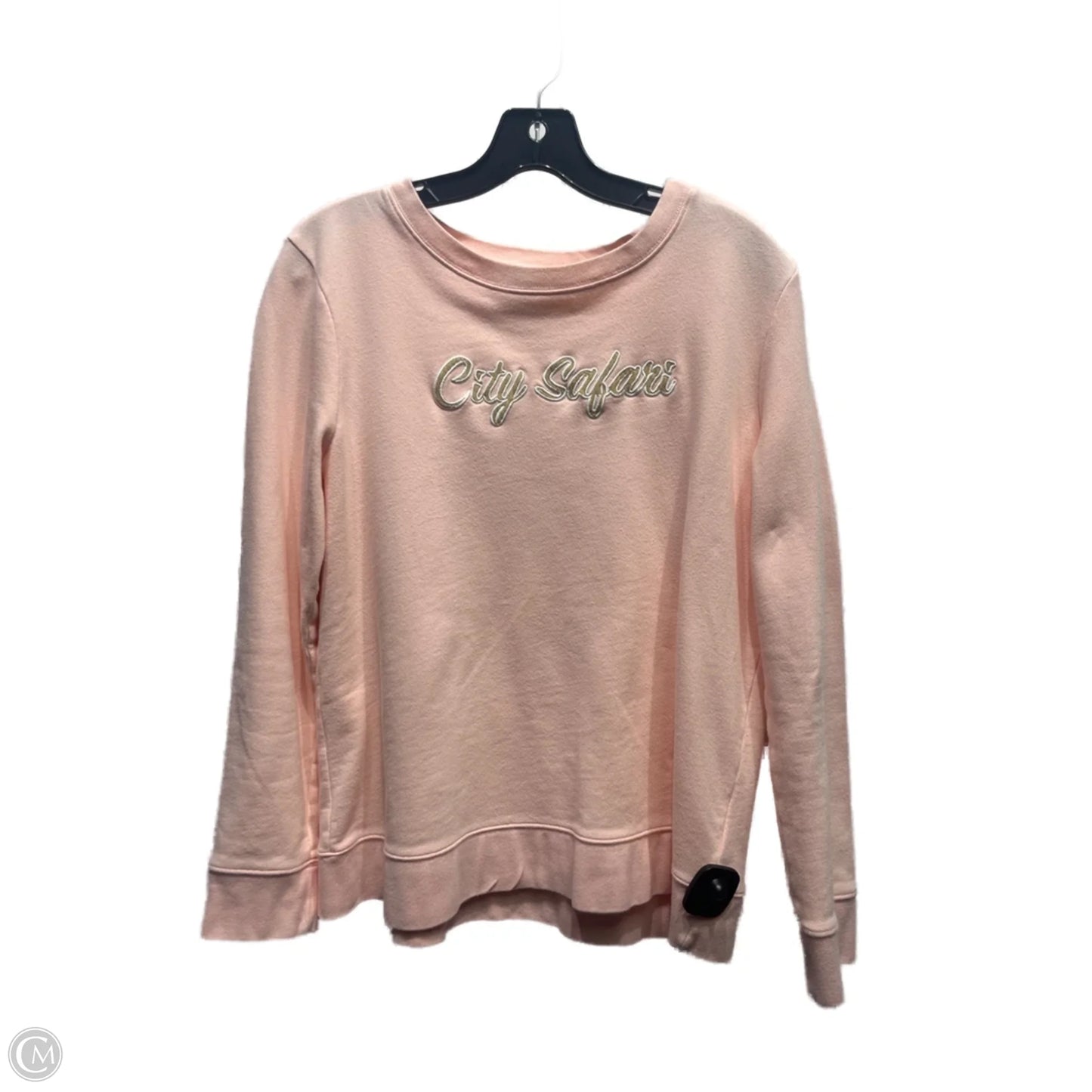 Top Long Sleeve By Talbots In Pink, Size: M