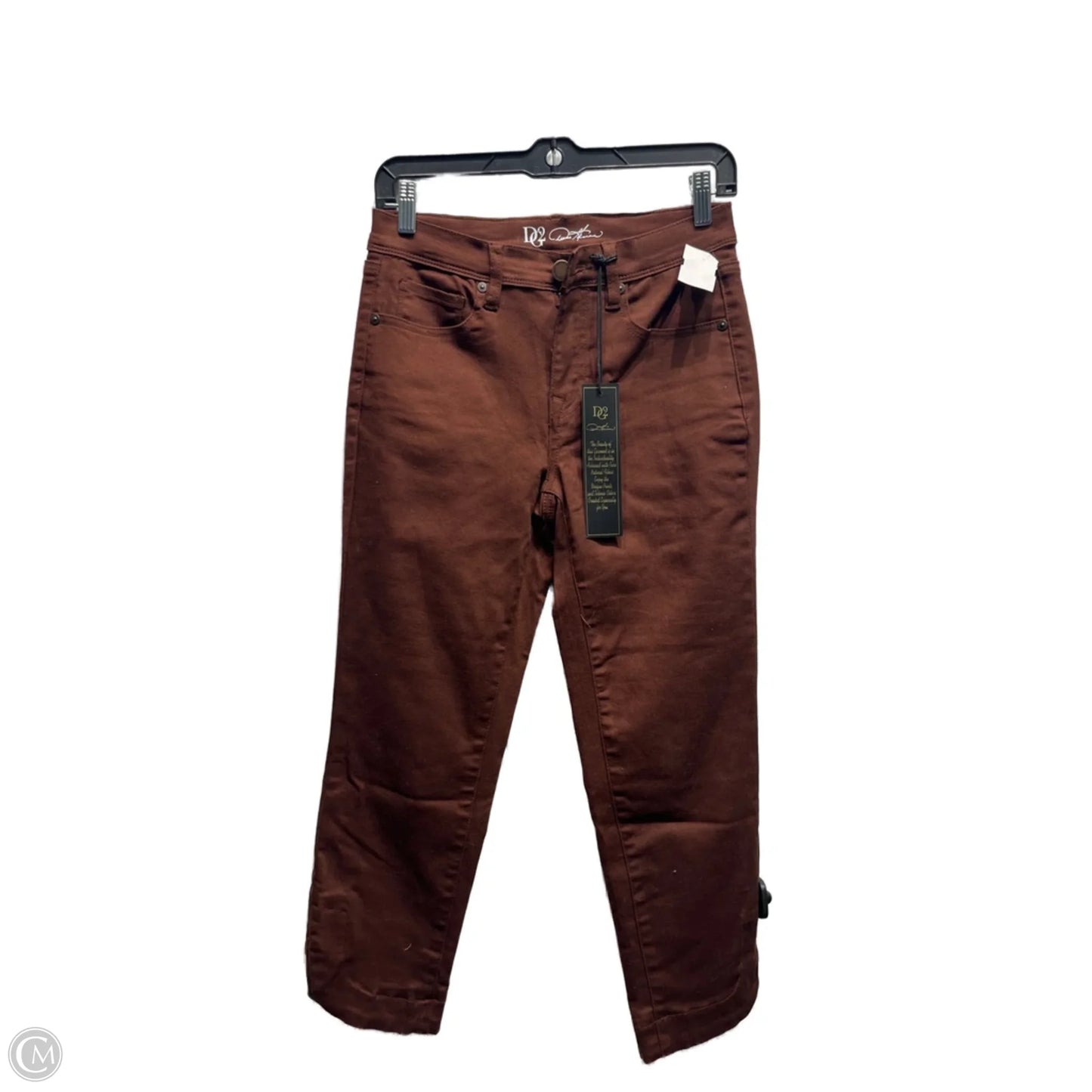 Pants Cropped By Diane Gilman In Brown, Size: 4p