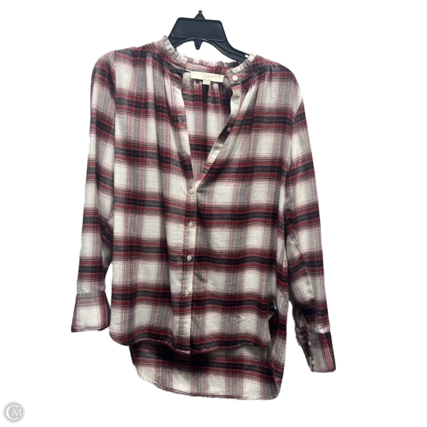 Top Long Sleeve By Loft In Red, Size: Xs