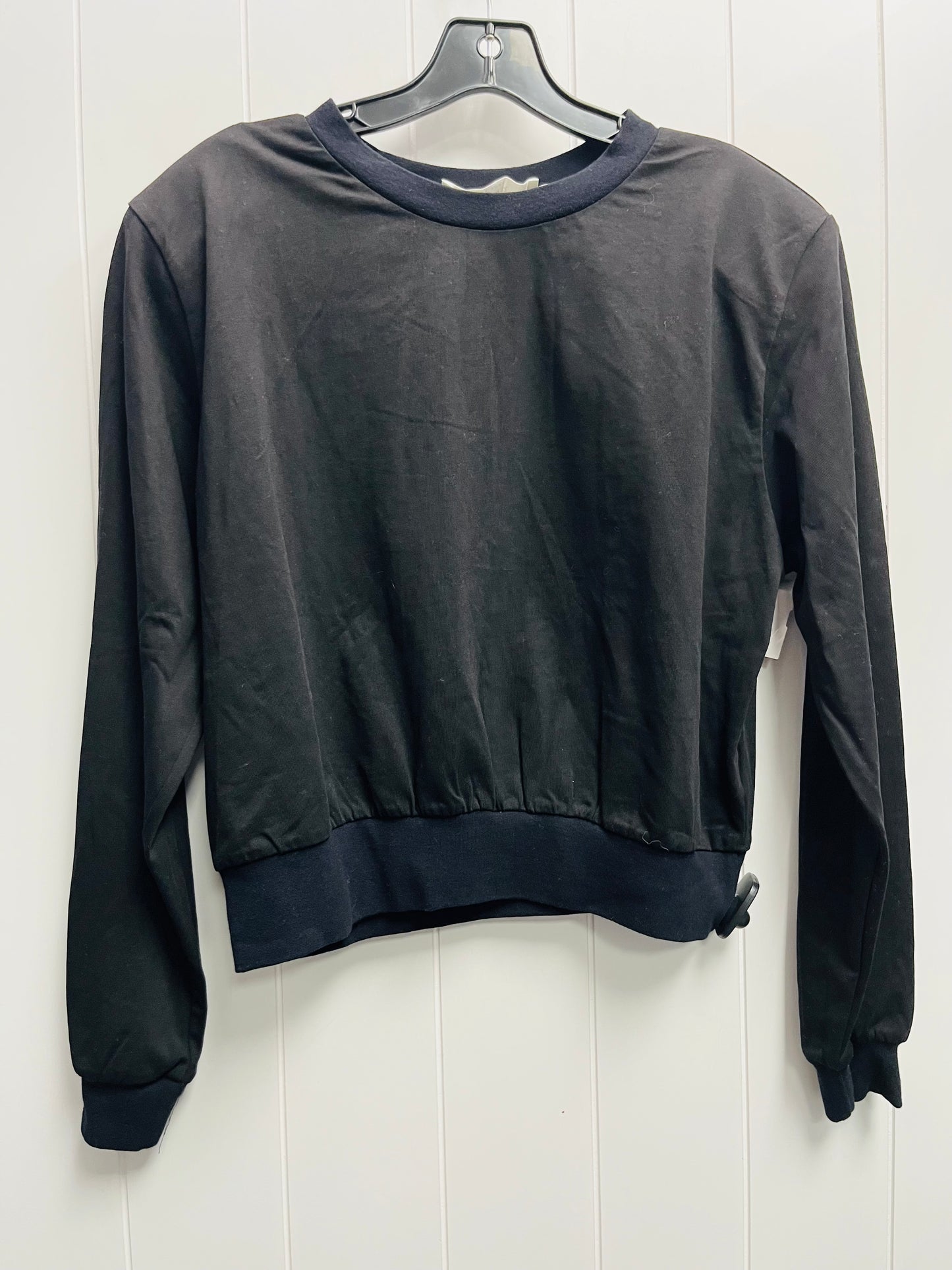 Top Long Sleeve By Astr In Black, Size: L