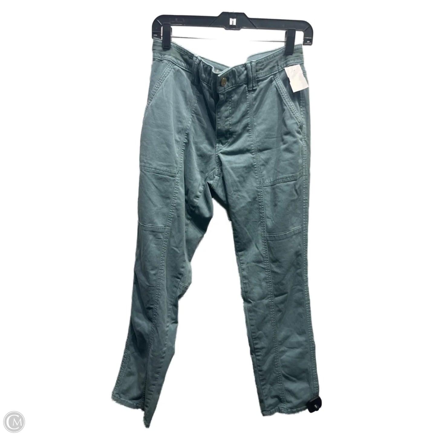 Jeans Straight By White House Black Market In Green Denim, Size: 8