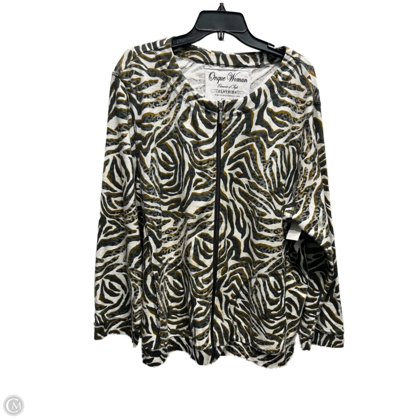 Jacket Other By Onque In Animal Print, Size: 2x