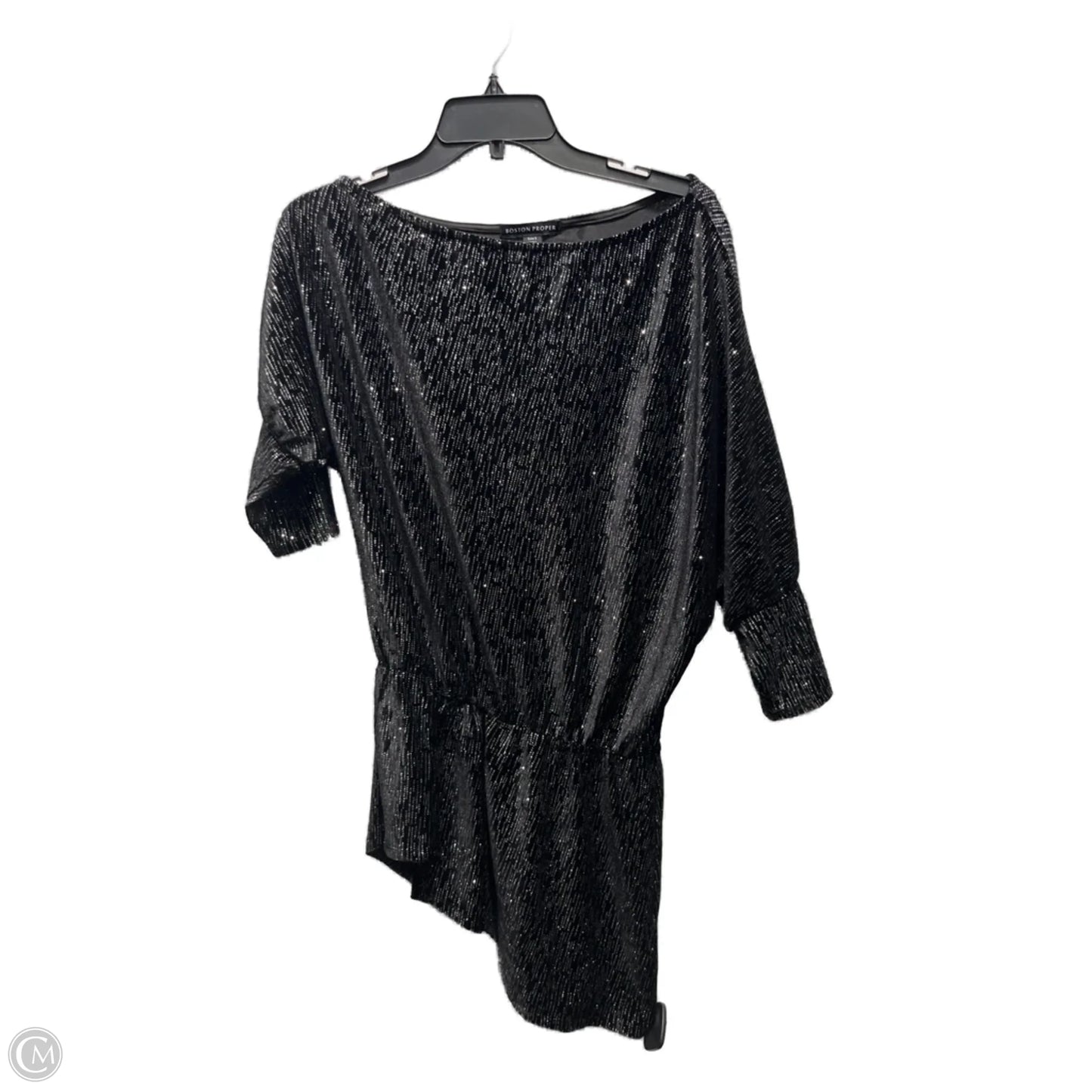 Top Long Sleeve By Boston Proper In Black, Size: S
