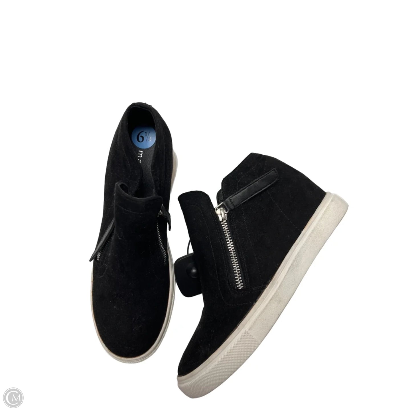 Shoes Heels Wedge By Madden Girl In Black, Size: 6.5