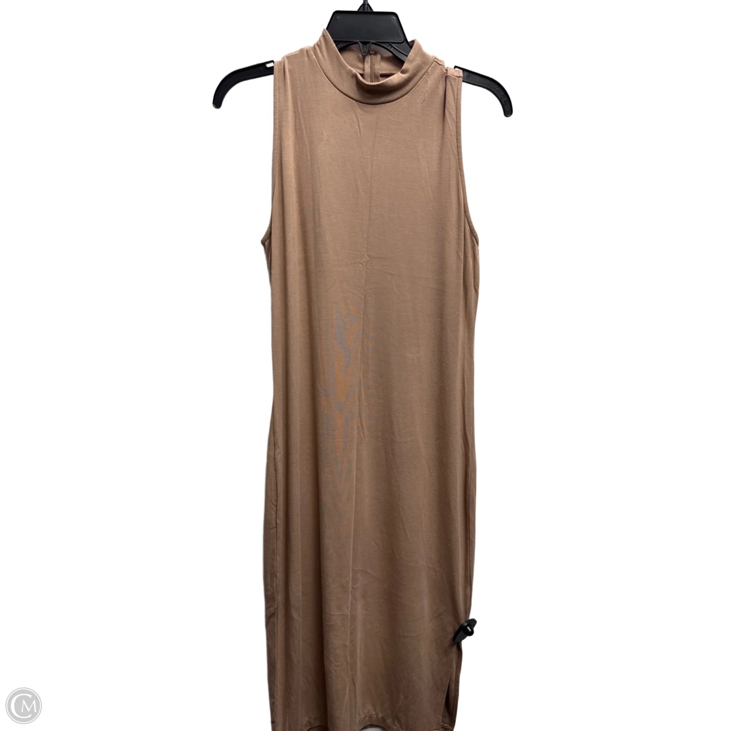 Dress Casual Midi By gibsonlook In Tan, Size: M