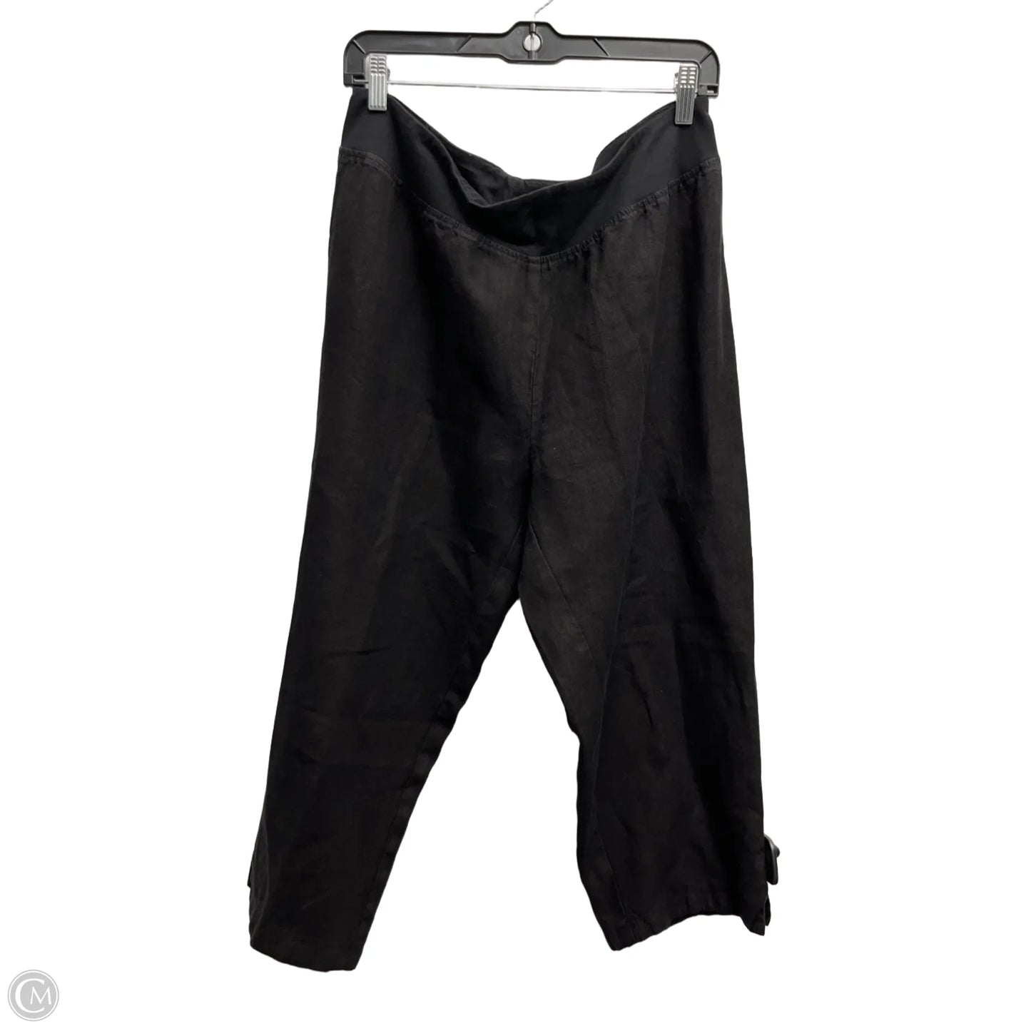 Pants Linen By Cut Loose In Black, Size: L