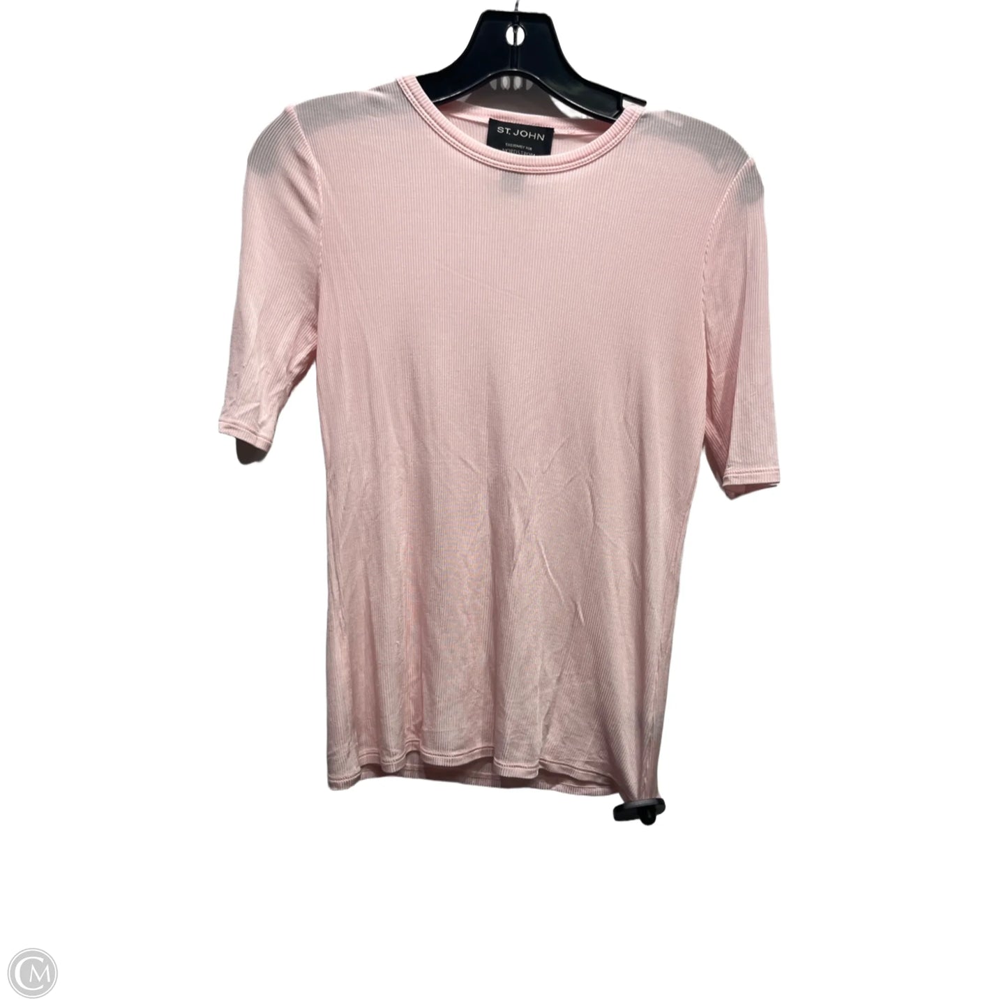 Top Short Sleeve Luxury Designer By St John Collection In Pink, Size: Xs
