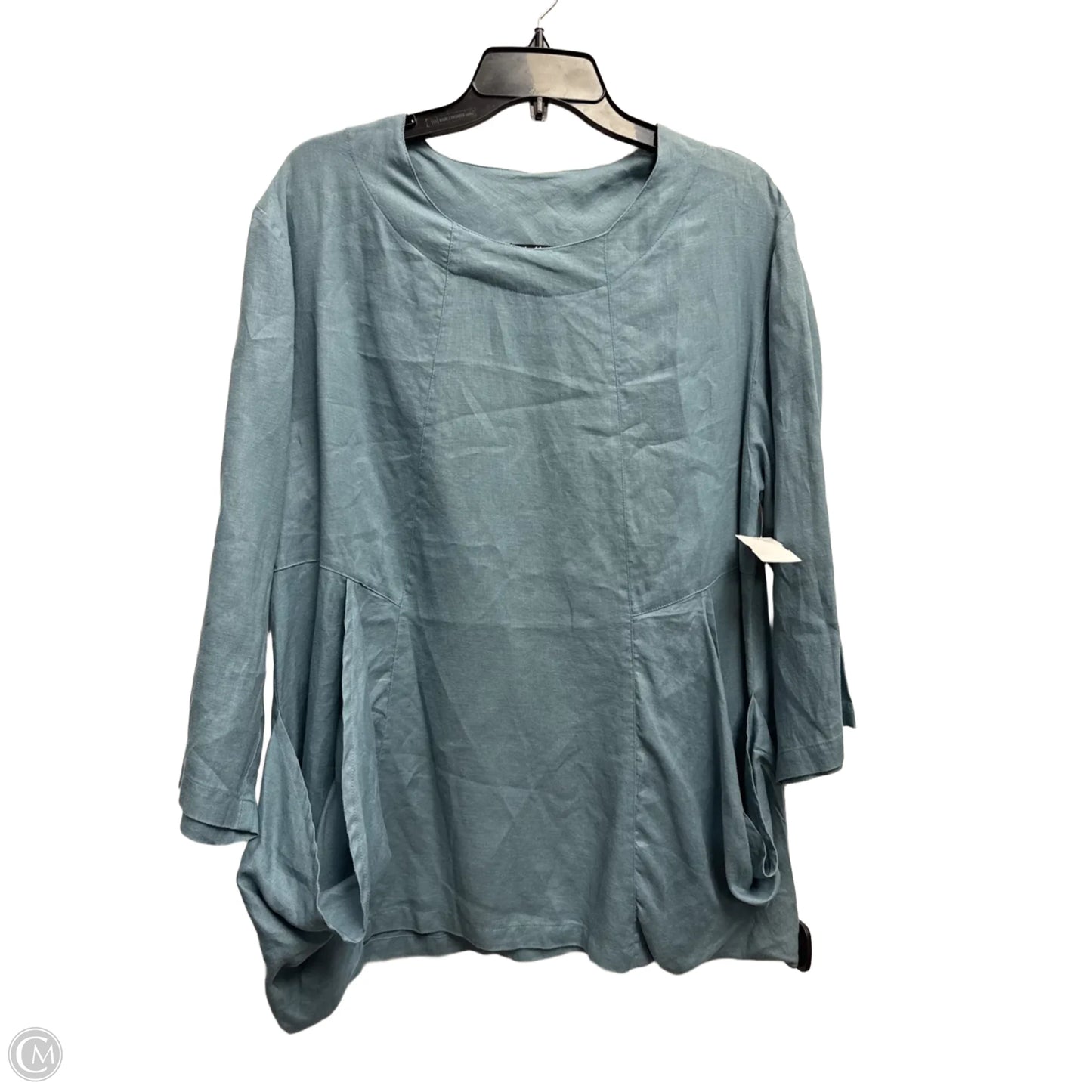 Tunic Long Sleeve By Clothes Mentor In Blue, Size: S