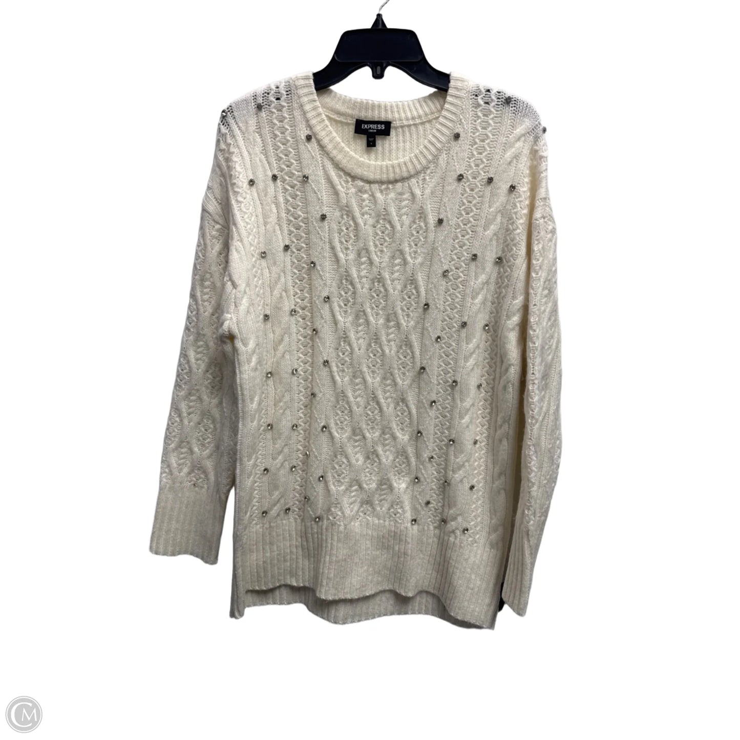 Sweater By Express In Cream, Size: S