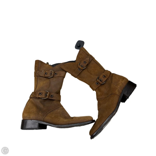 Boots Ankle Flats By Donald Pliner In Brown, Size: 7