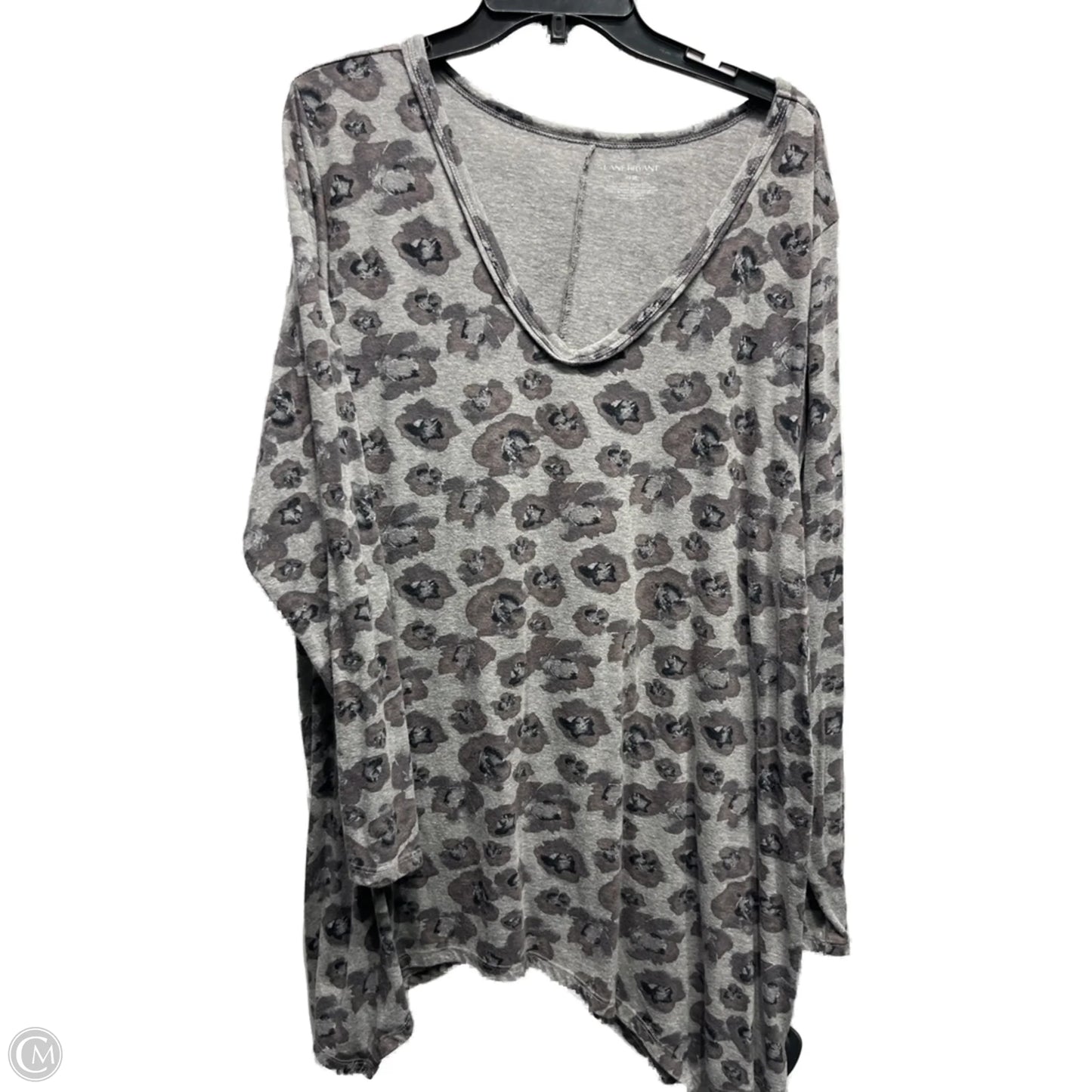 Top Long Sleeve By Lane Bryant In Grey, Size: 22