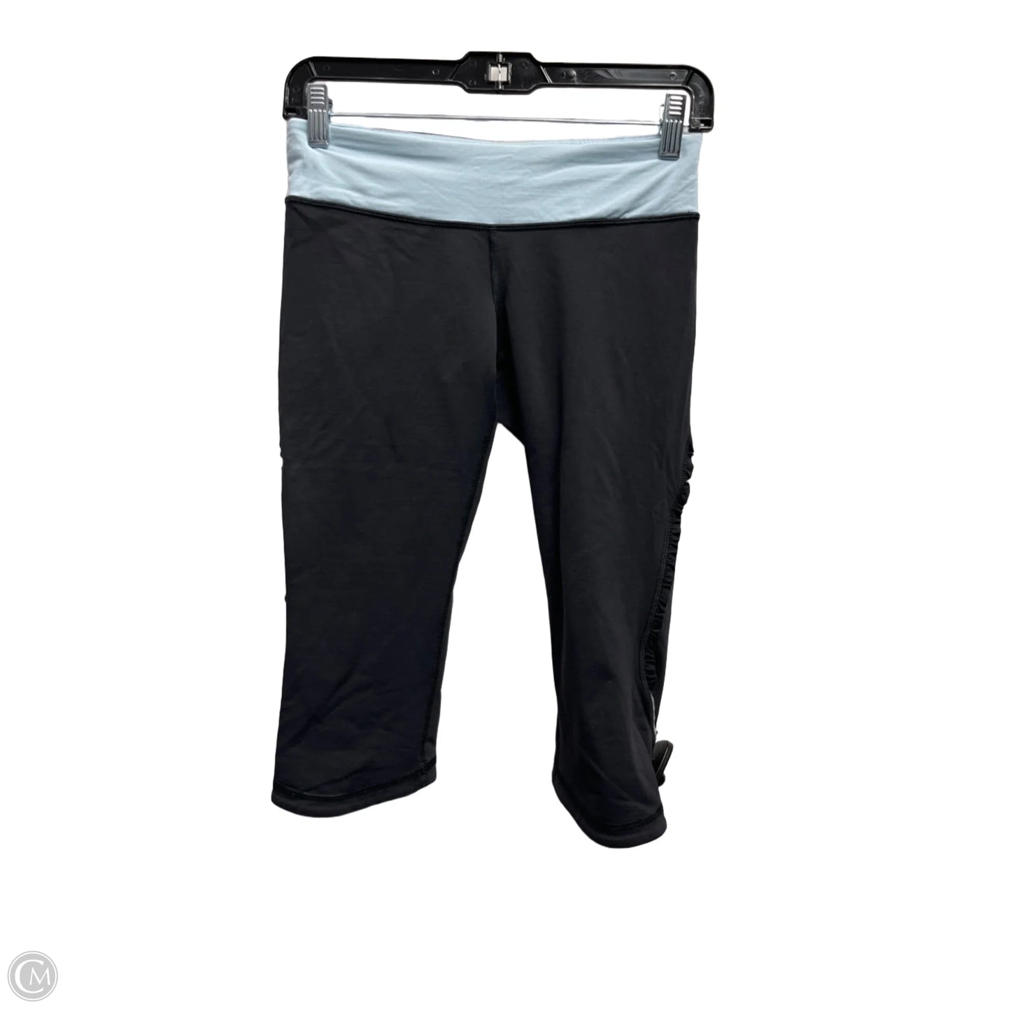Athletic Capris By Lululemon In Blue & Grey, Size: 6