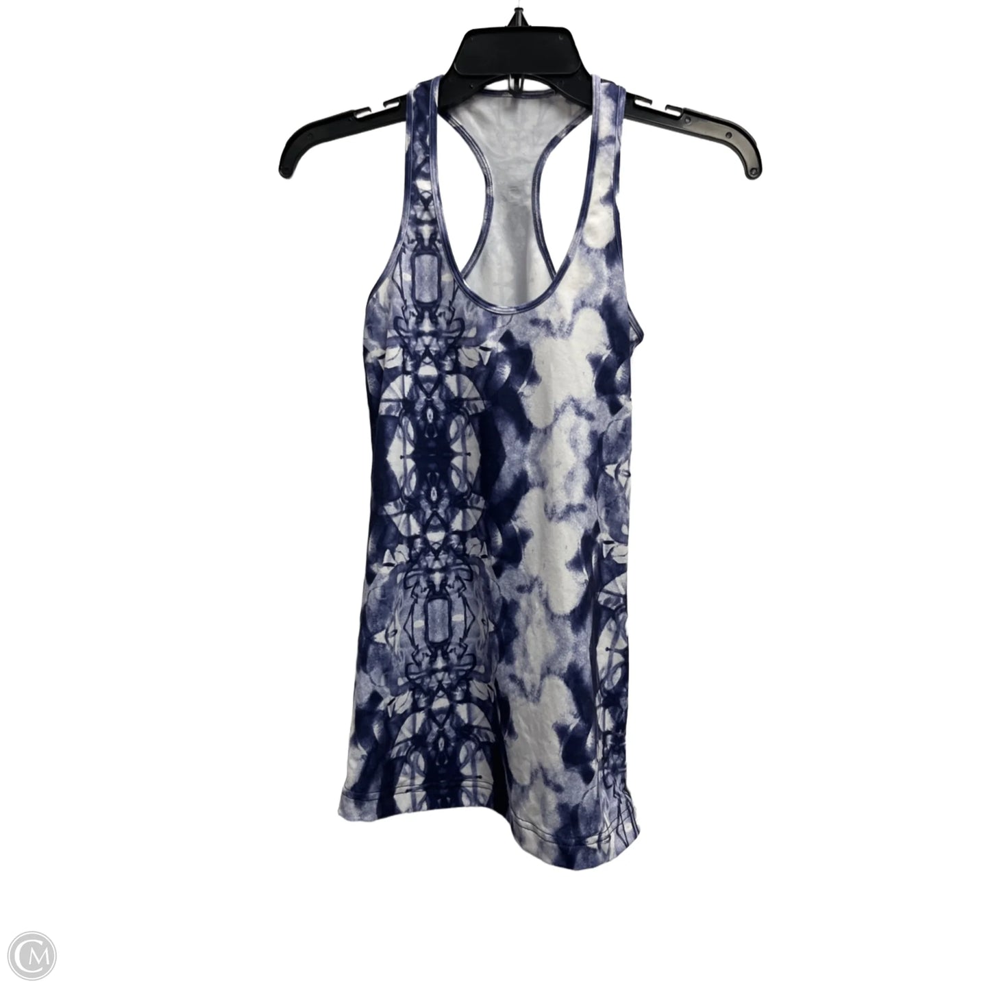 Athletic Tank Top By Lululemon In Blue & White, Size: S