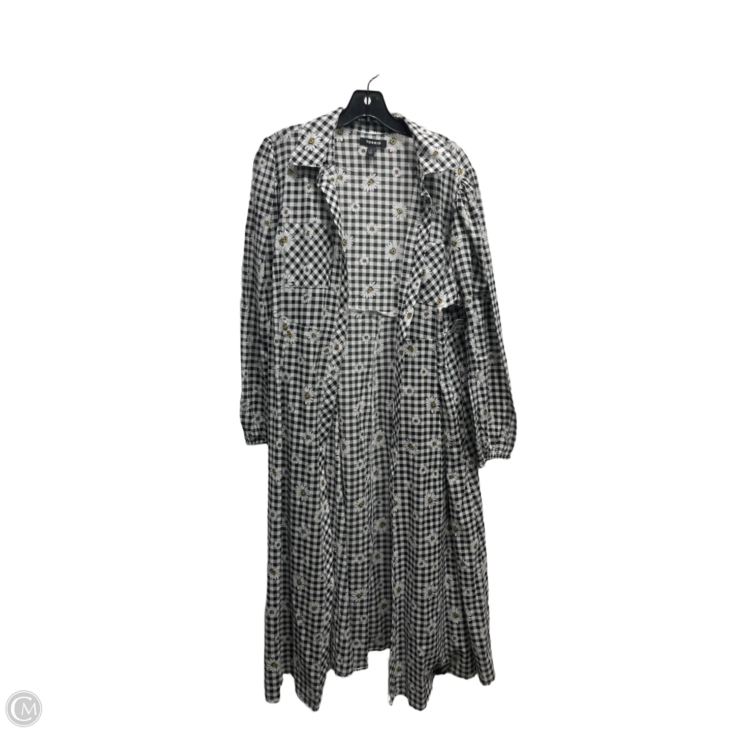 Cardigan By Torrid In Black & White, Size: Xl