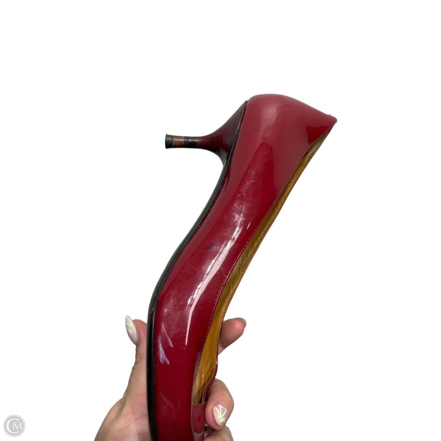 Shoes Luxury Designer By Fendi In Red, Size: 9