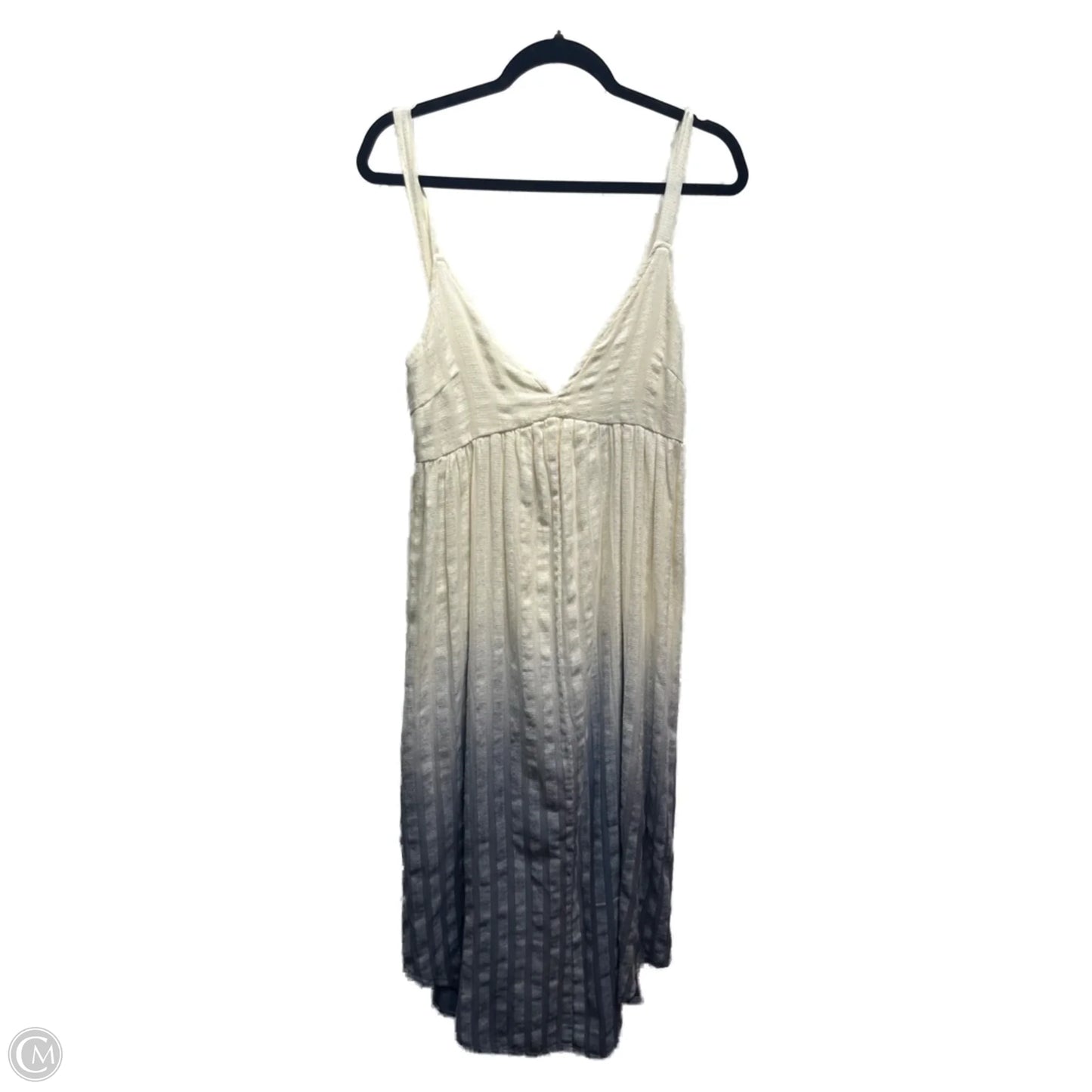 Dress Casual Short By Hem & Thread In Blue & Cream, Size: S