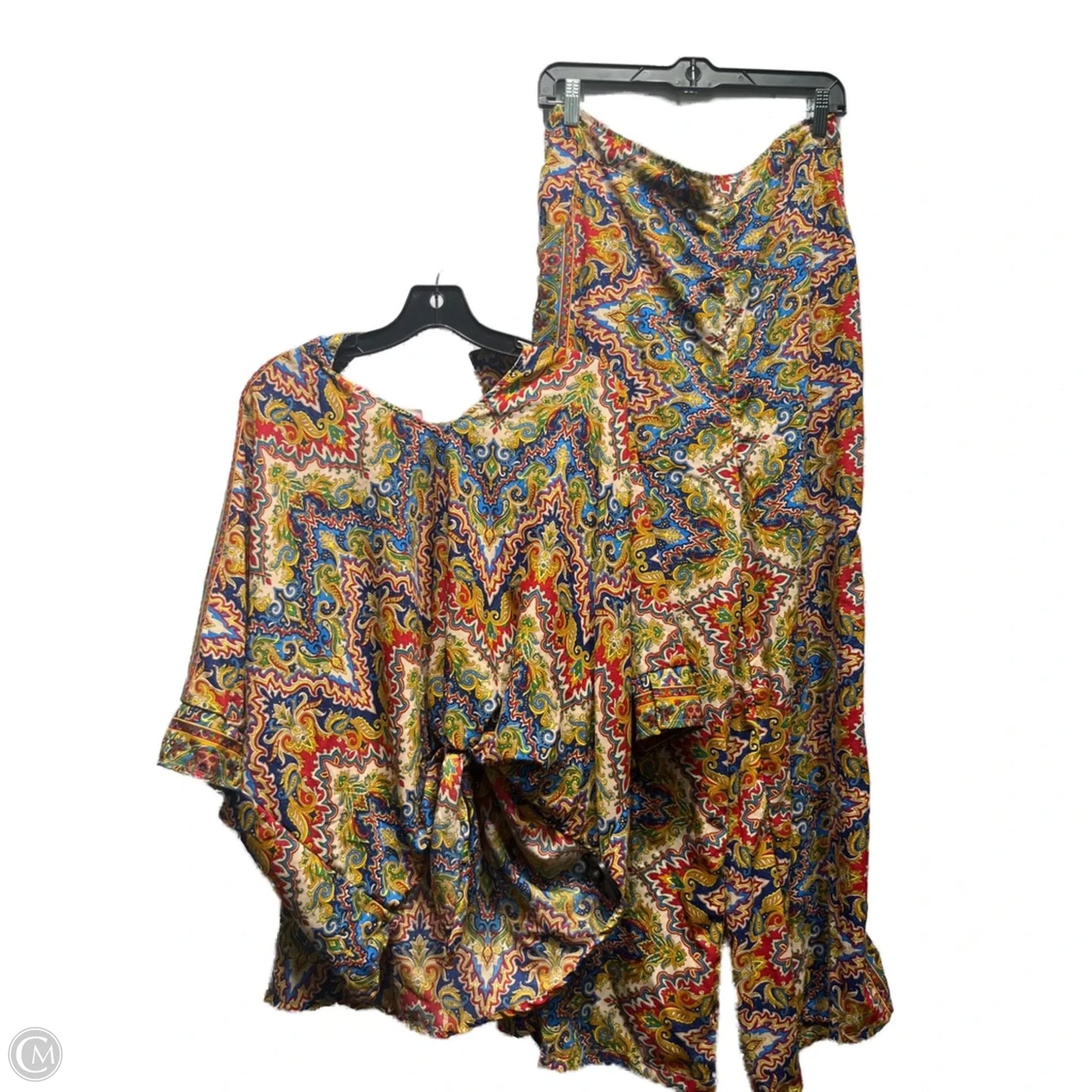 Pants Set 2pc By boemo In Green & Red, Size: Xl