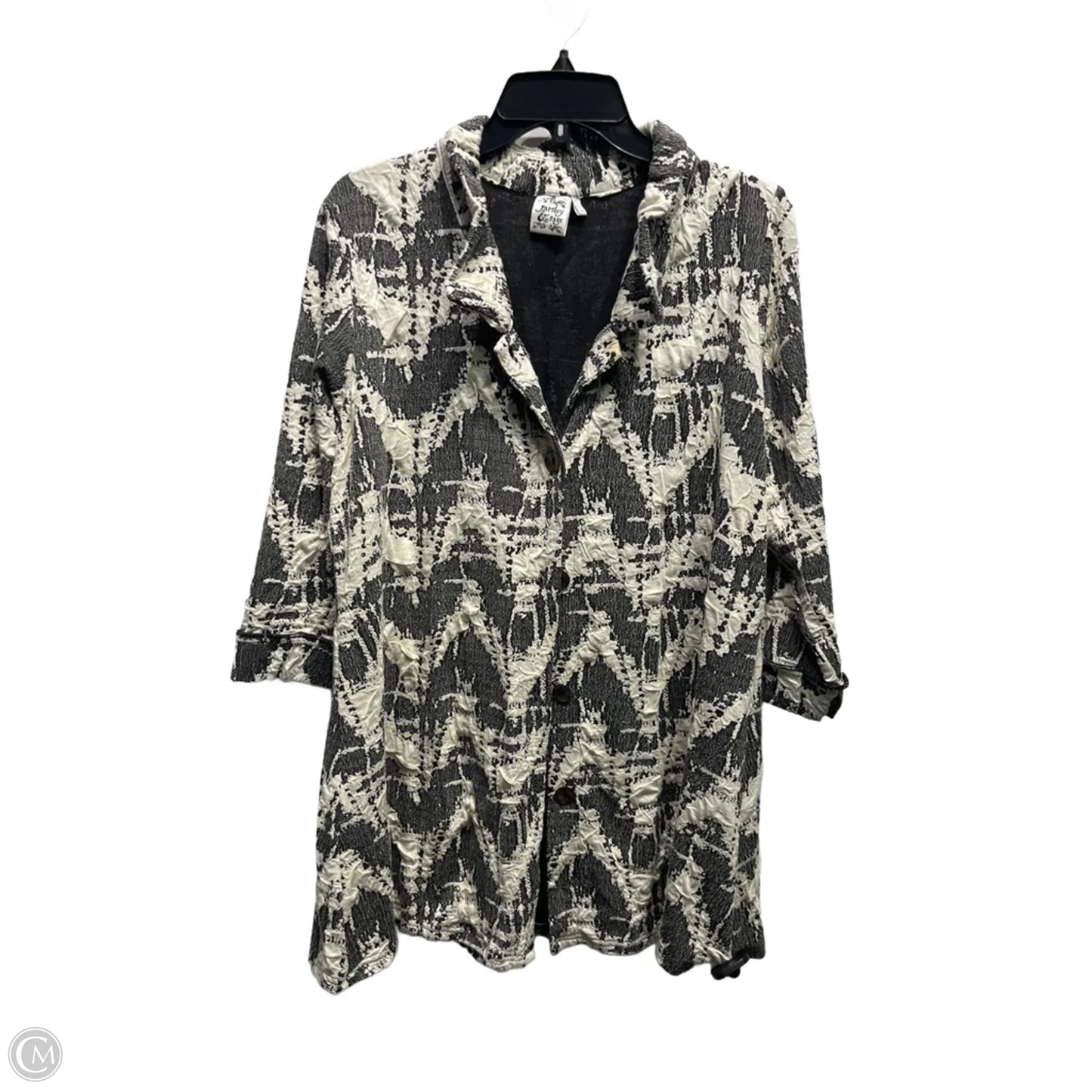 Jacket Other By Parsley & Sage In Black & Cream, Size: Xl