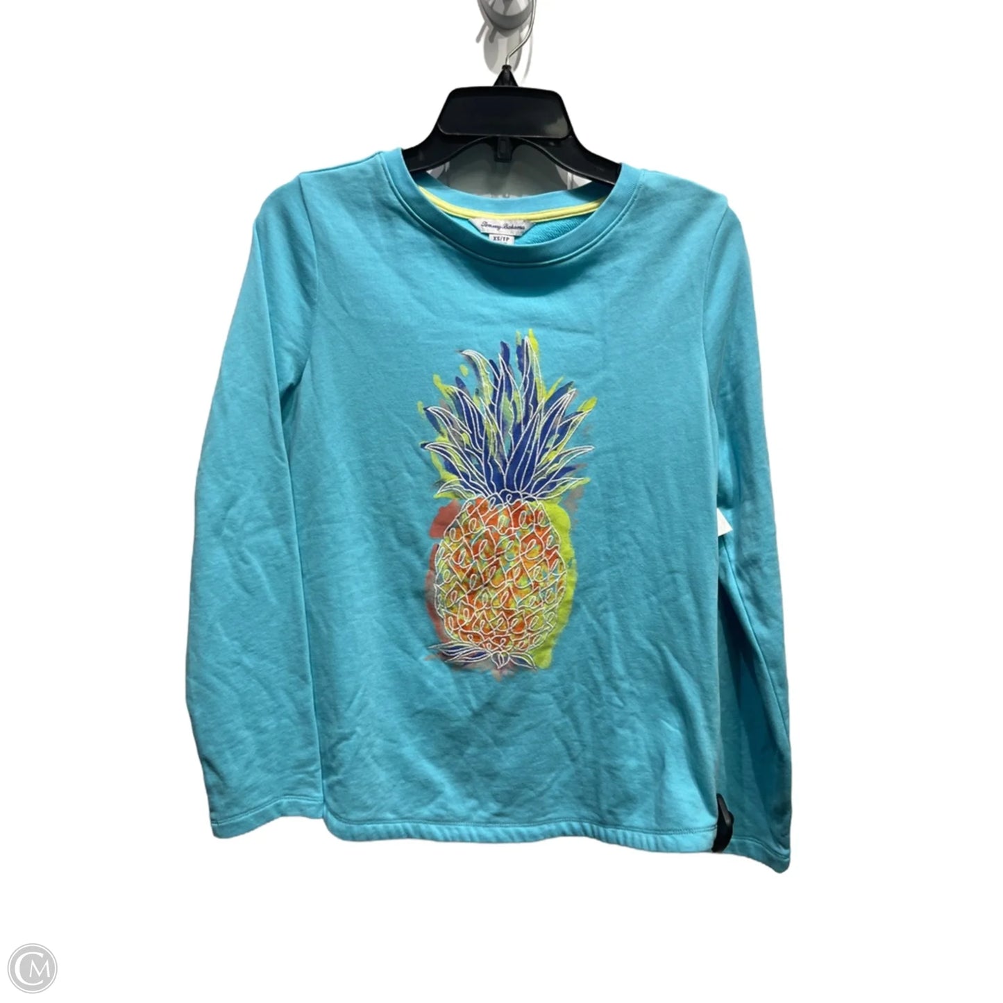 Top Long Sleeve By Tommy Bahama In Blue & Green, Size: Xs