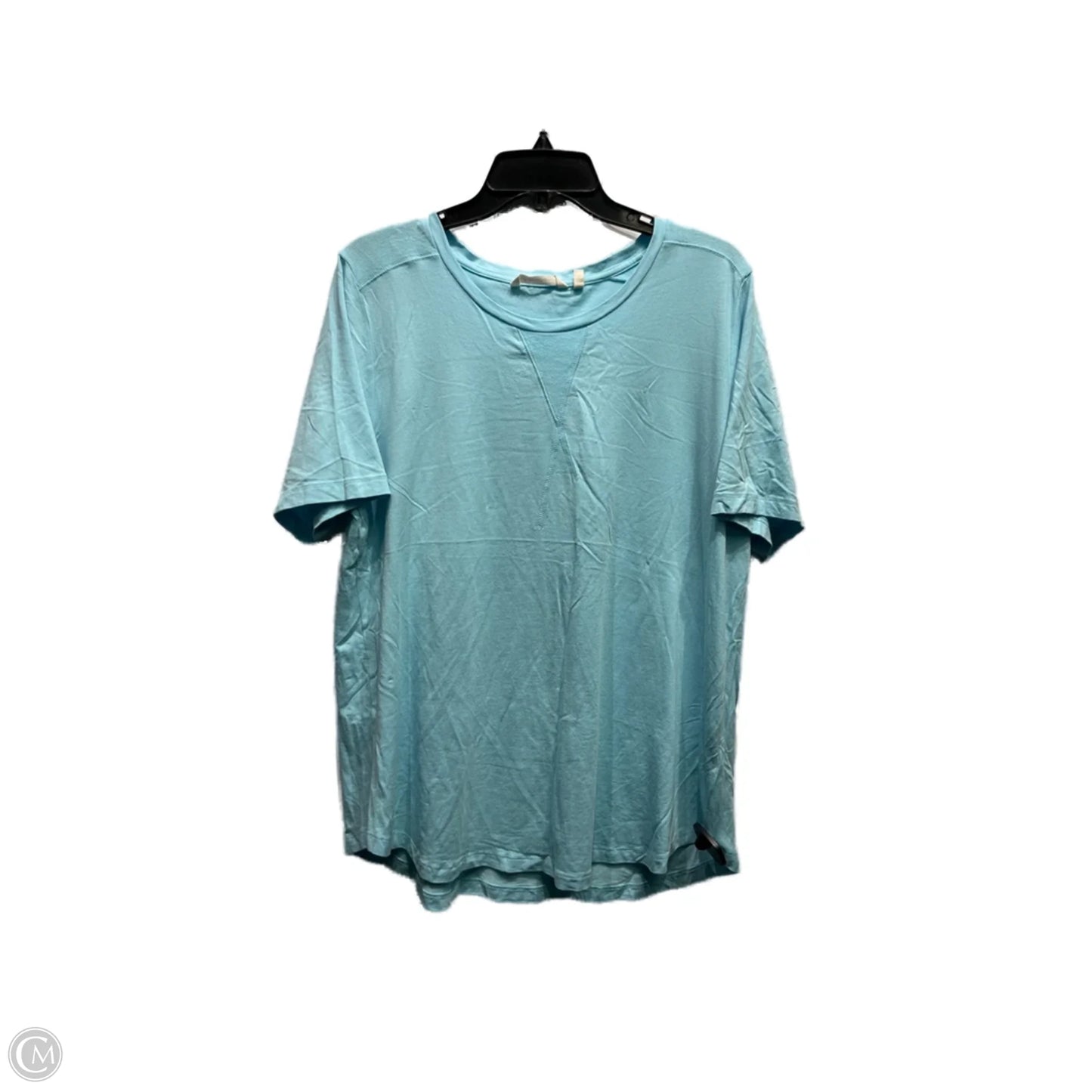 Top Short Sleeve By Soft Surroundings In Teal, Size: Xl