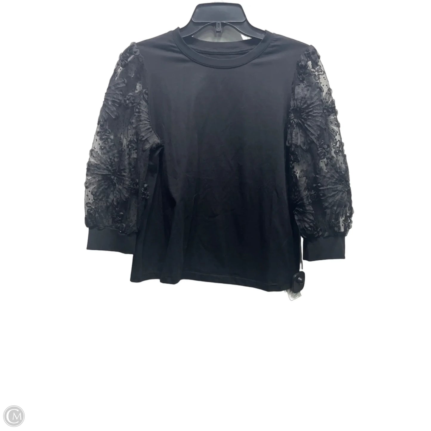 Top Long Sleeve By Clothes Mentor In Black, Size: S
