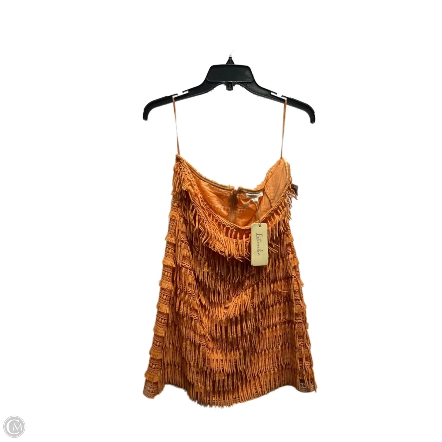 Dress Casual Short By Let Me Be In Orange, Size: M