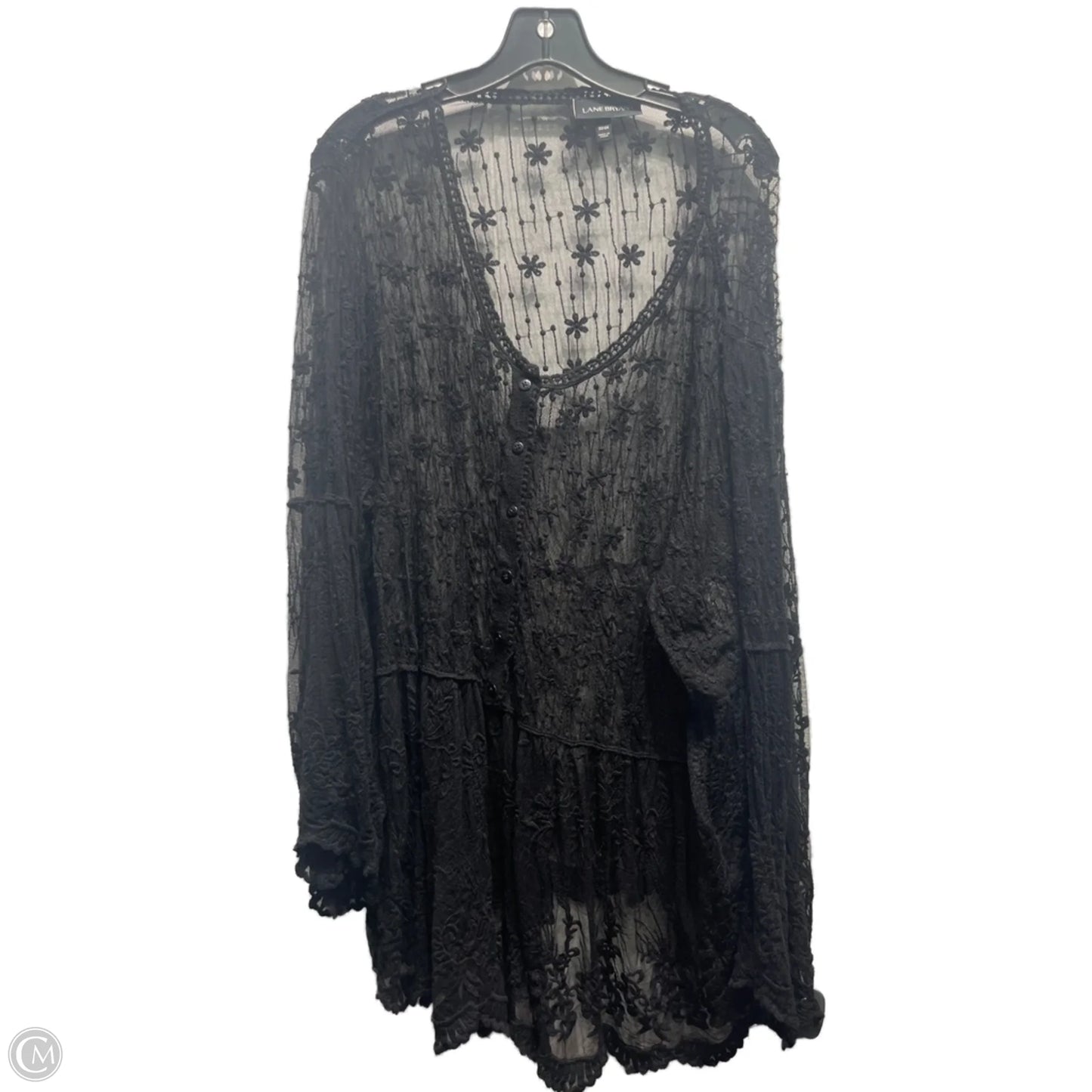 Top Long Sleeve By Lane Bryant In Black, Size: 22