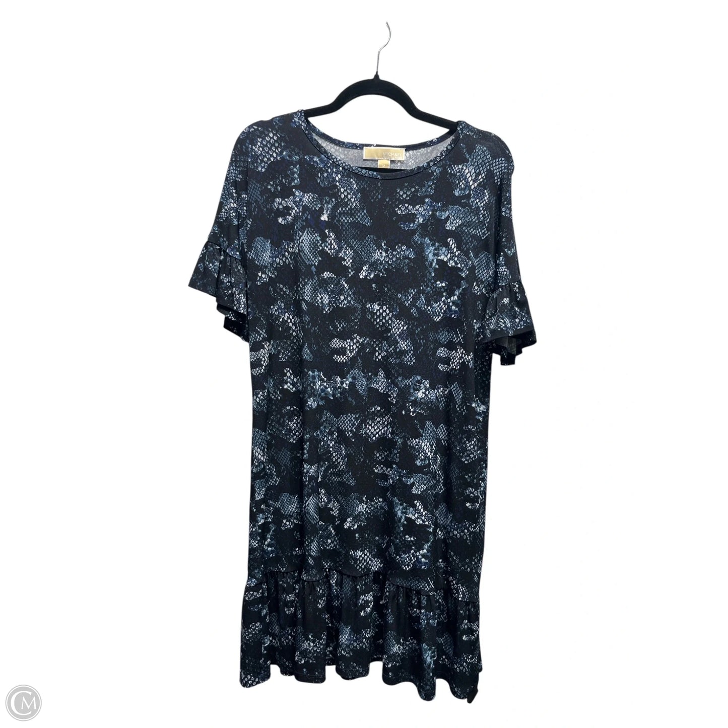 Dress Casual Short By Michael By Michael Kors In Black & Blue, Size: M