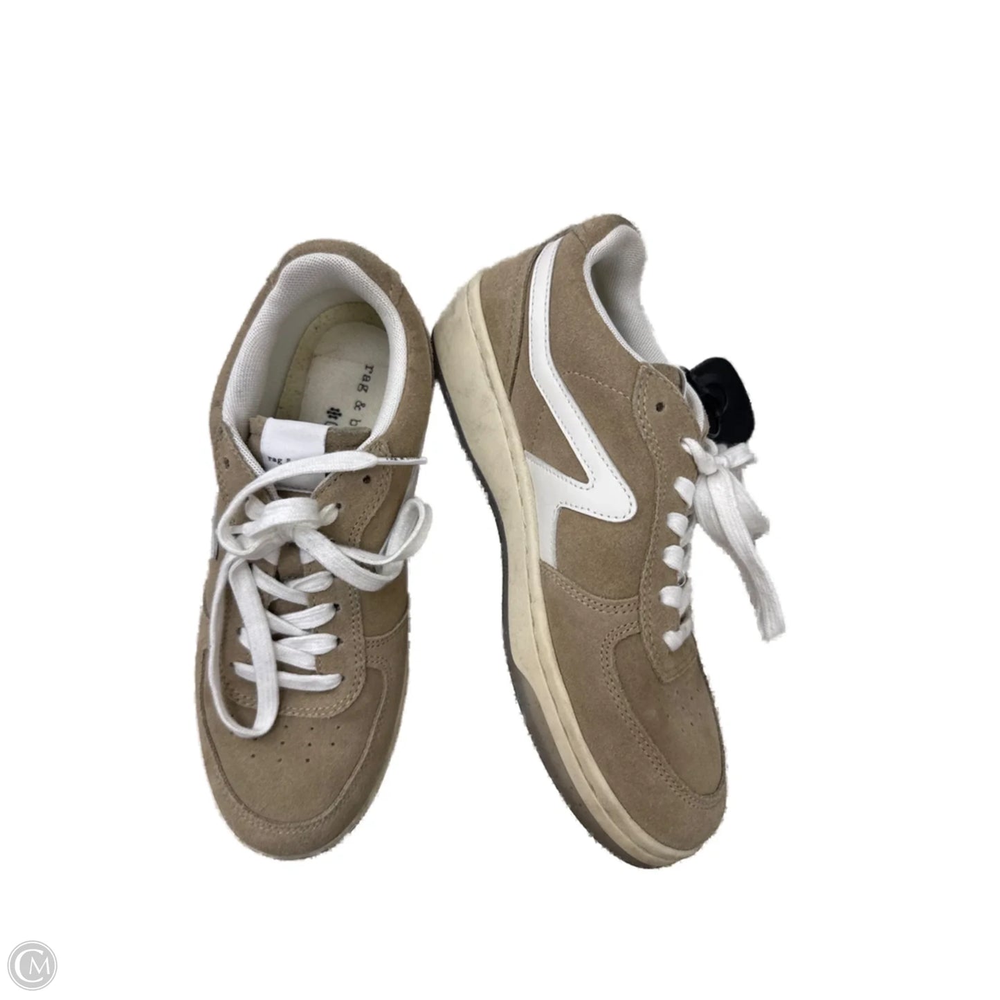 Shoes Sneakers By Rag And Bone In Tan & White, Size: 6.5