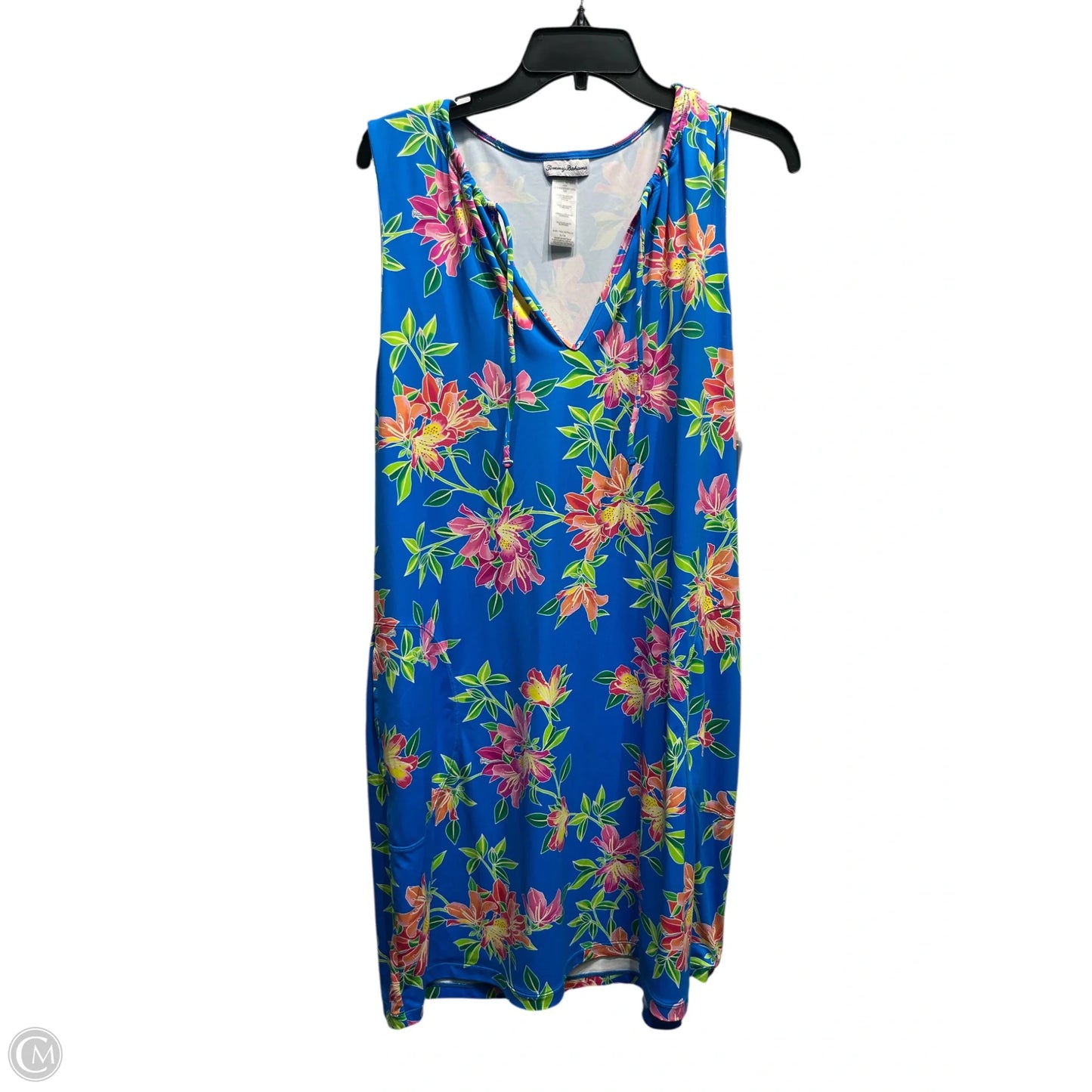 Dress Casual Short By Tommy Bahama In Blue & Pink, Size: Xl