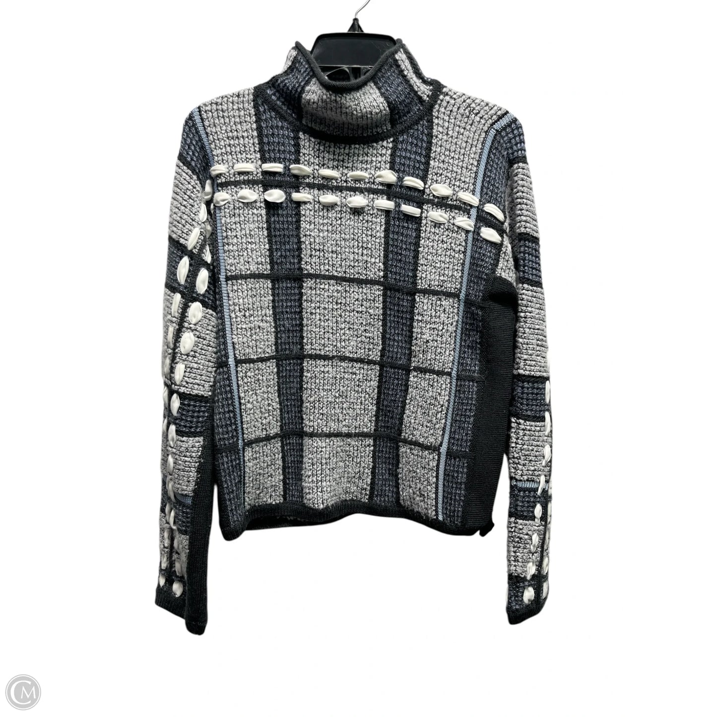 Sweater By Club Monaco In Blue & Grey, Size: S
