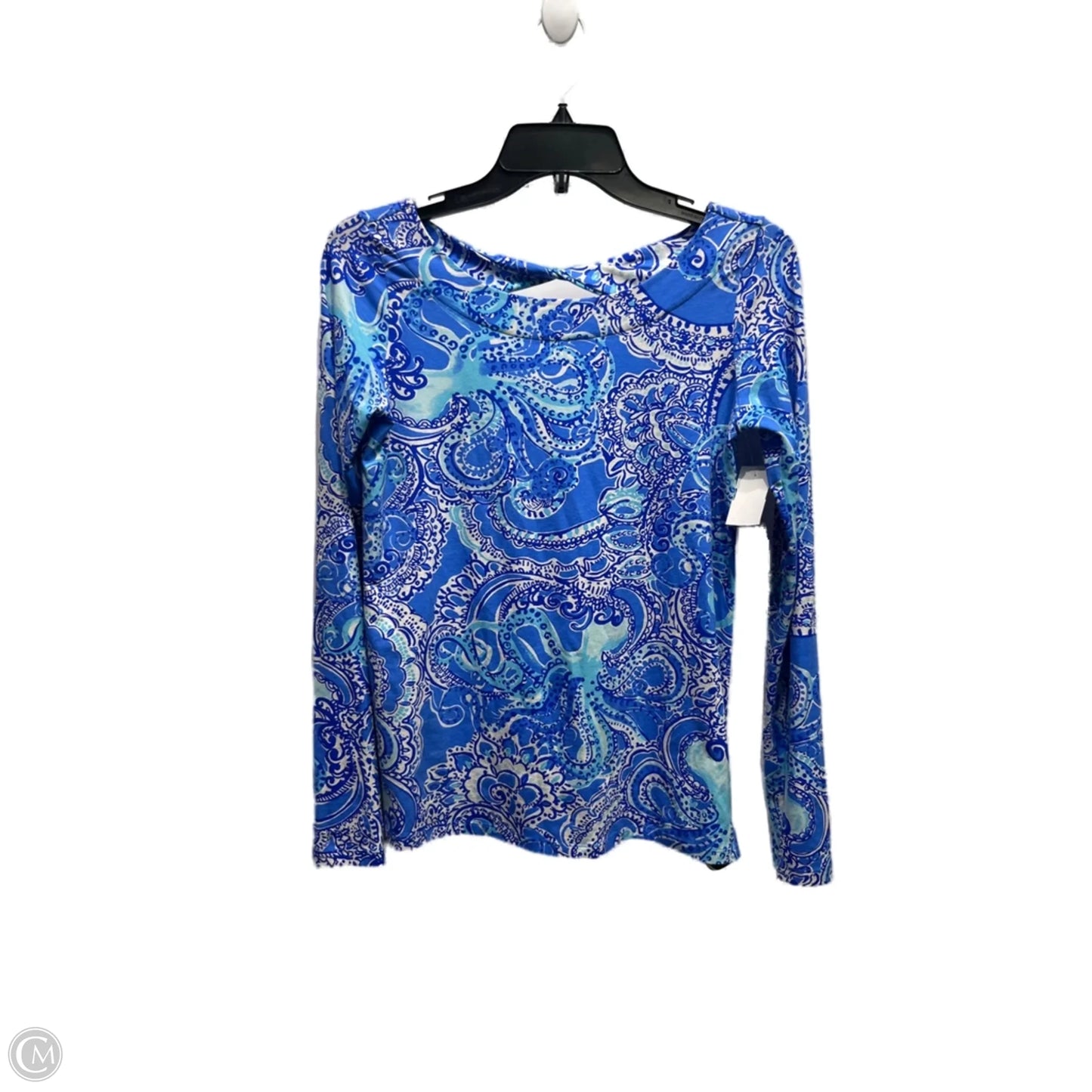 Top Long Sleeve Designer By Lilly Pulitzer In Blue, Size: Xs