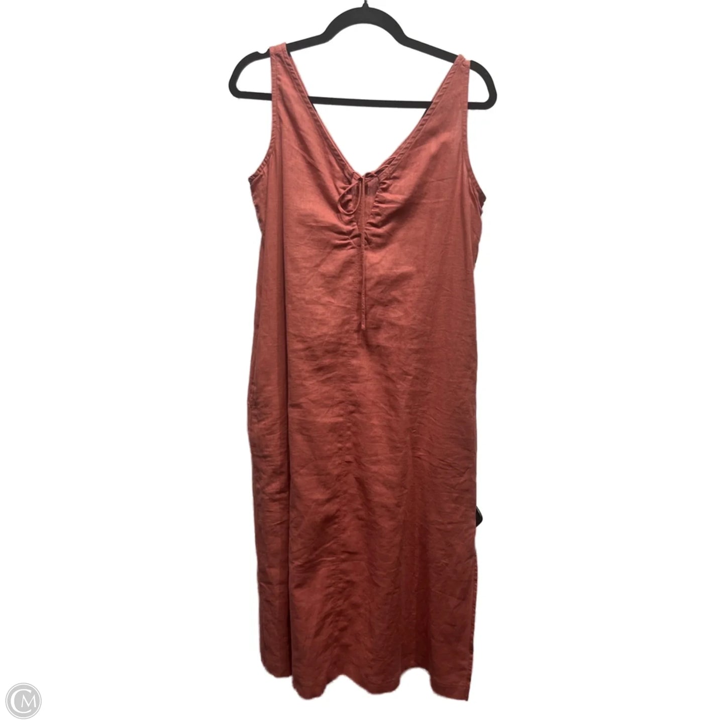 Dress Casual Midi By Lou And Grey In Orange, Size: Xs