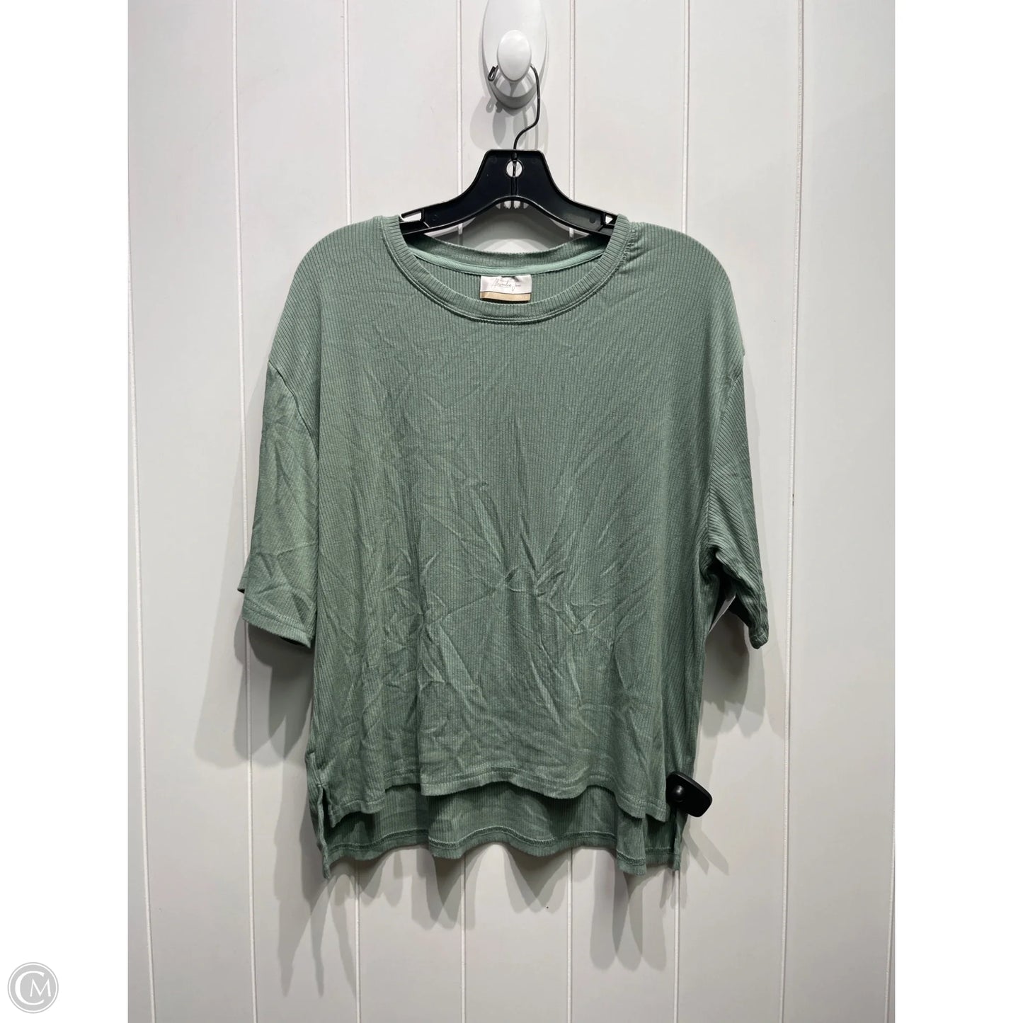 Top Short Sleeve By ALEXANDER JANE In Green, Size: Xl
