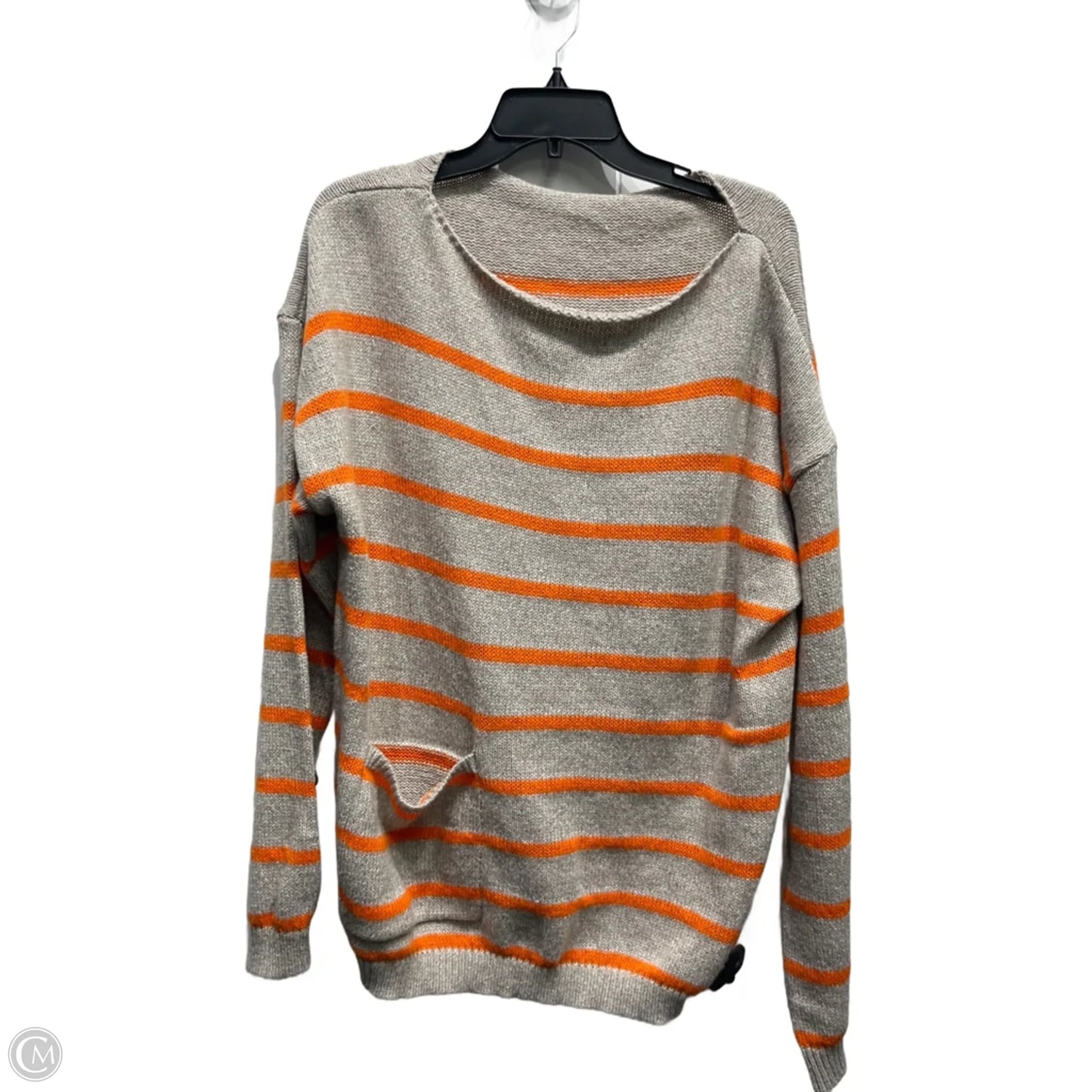 Sweater By Clothes Mentor In Orange & Tan, Size: Xxl