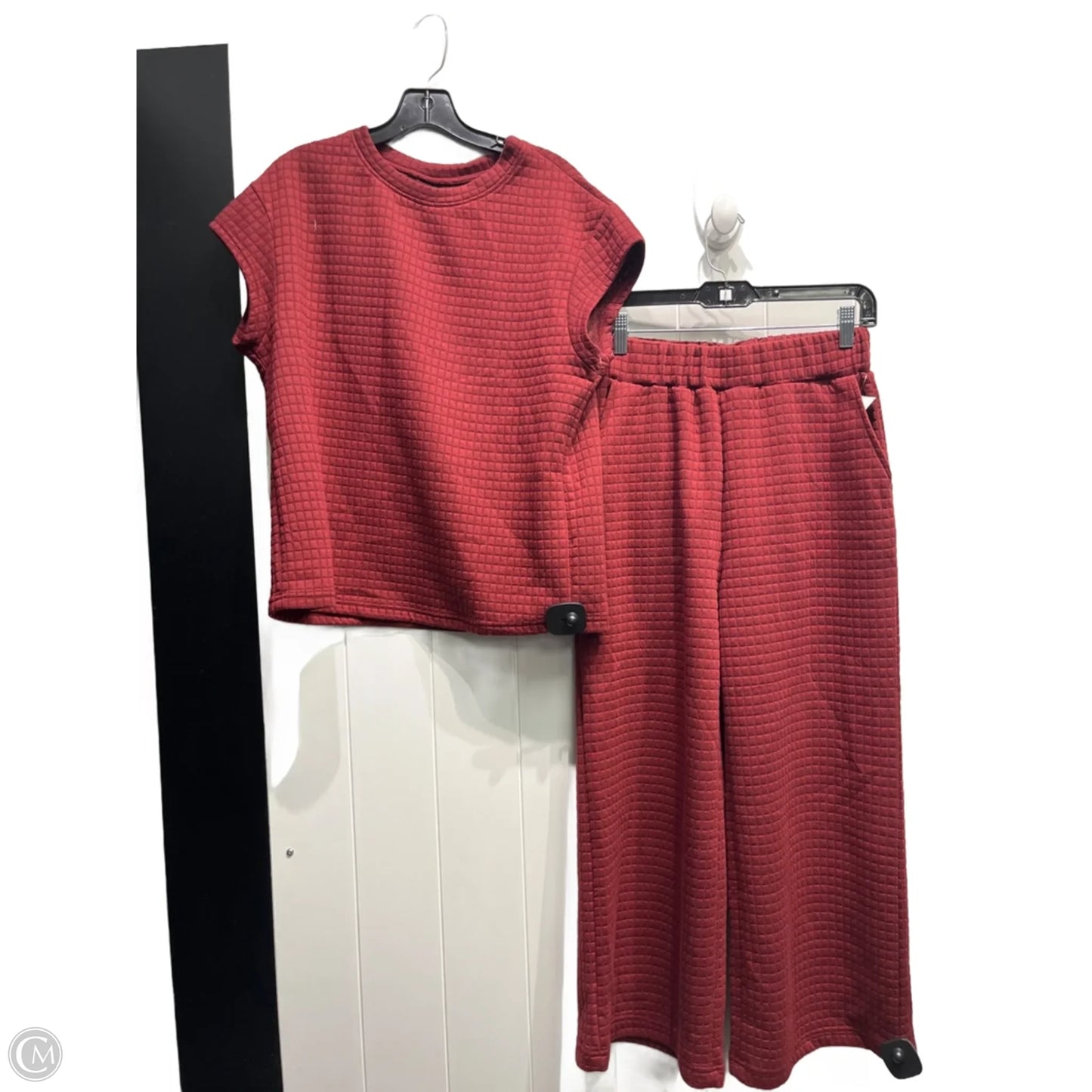 Pants Set 2pc By Amazon Essentials In Maroon, Size: S