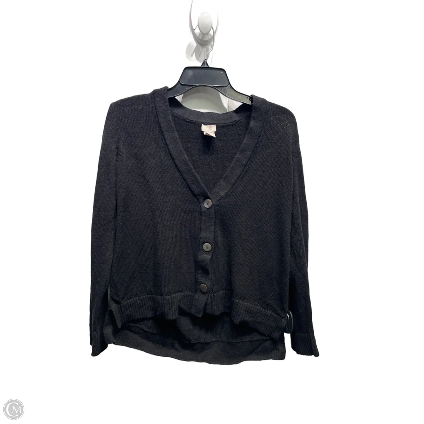 Sweater Cardigan By Chicos In Black, Size: M