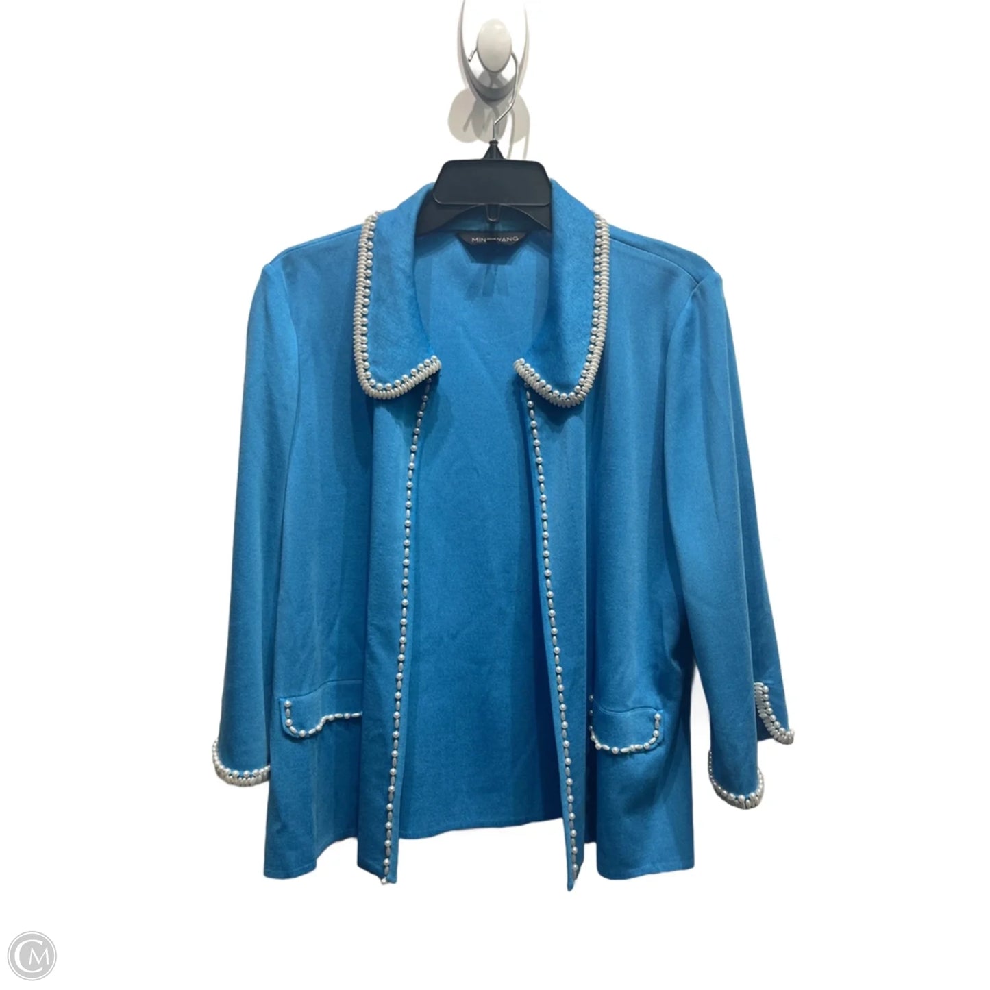 Blazer By Ming Wang In Blue, Size: Xl