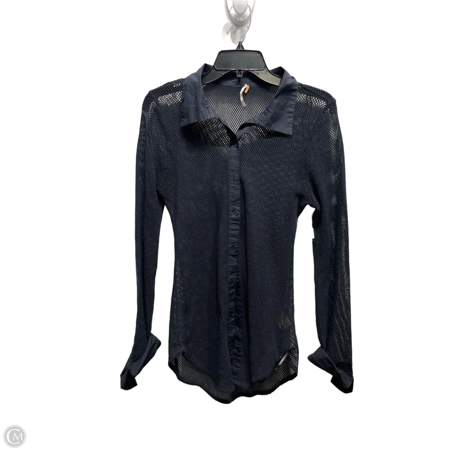 Top Long Sleeve By Free People In Black, Size: M