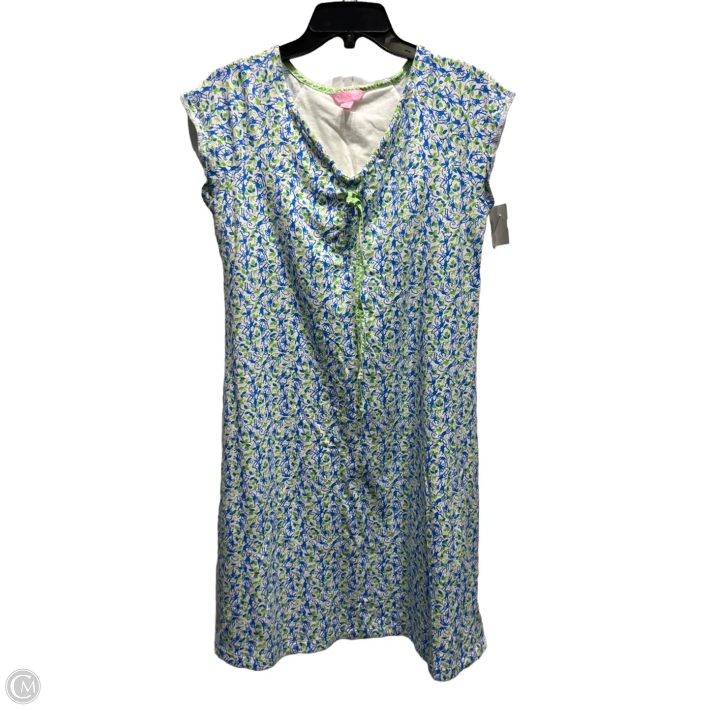 Dress Designer By Lilly Pulitzer In Blue & Green, Size: M