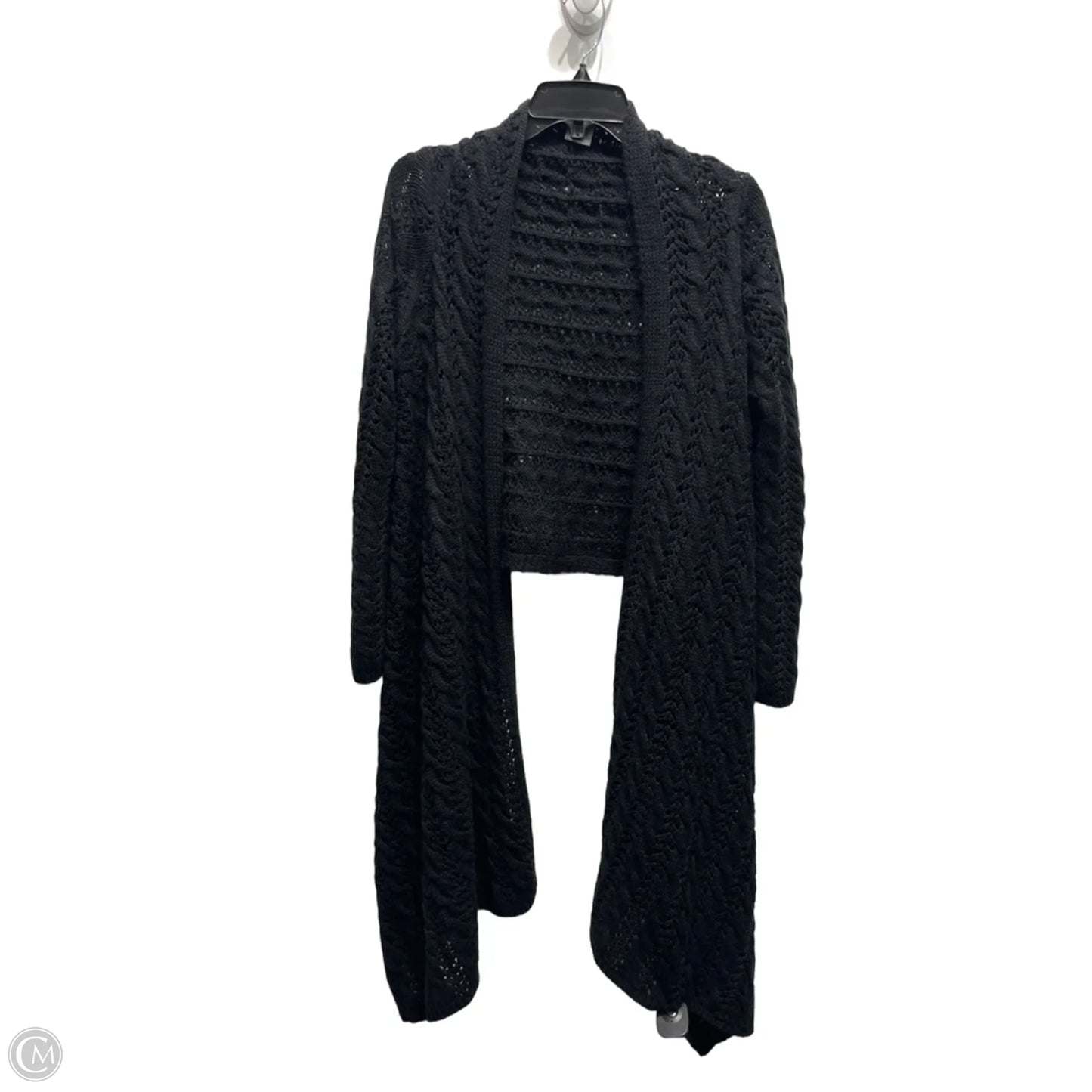 Sweater Cardigan By GOQUETTE In Black, Size: L