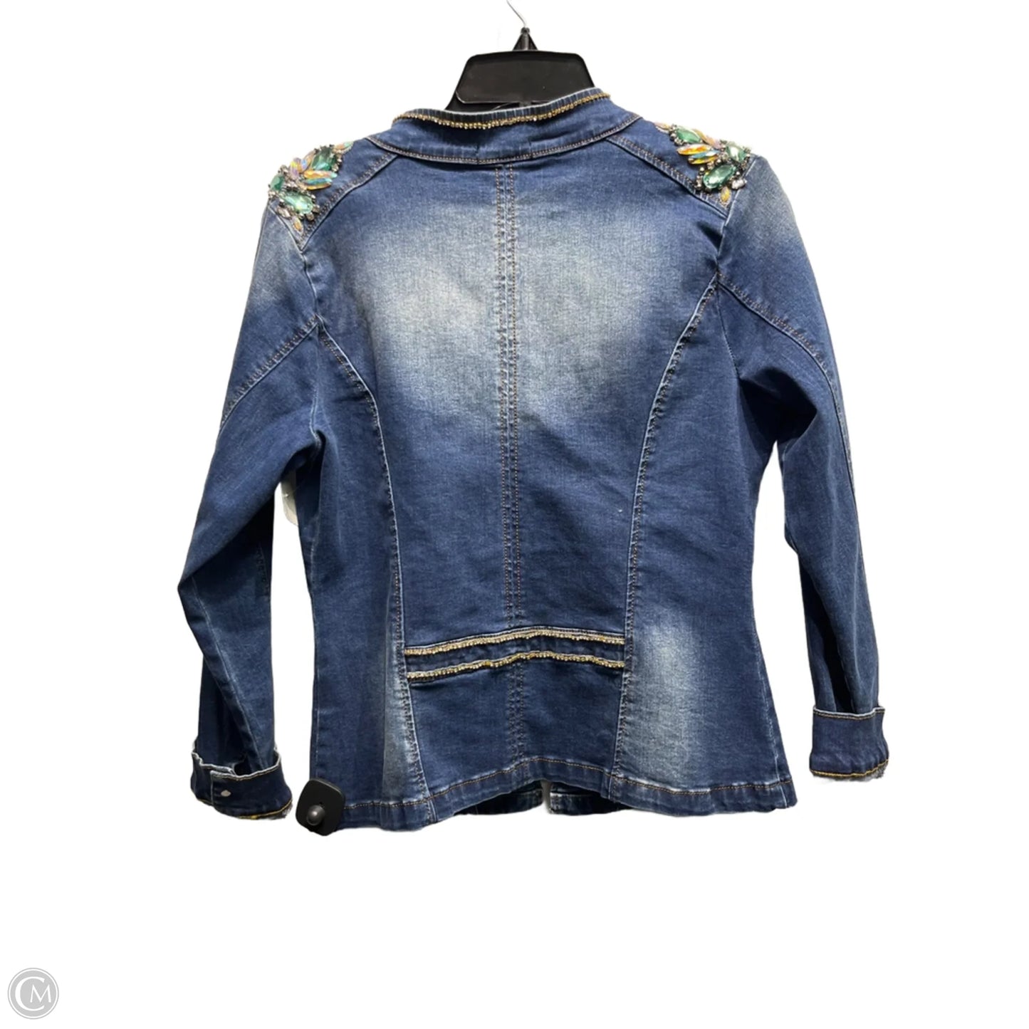 Jacket Denim By Clothes Mentor In Blue Denim, Size: M