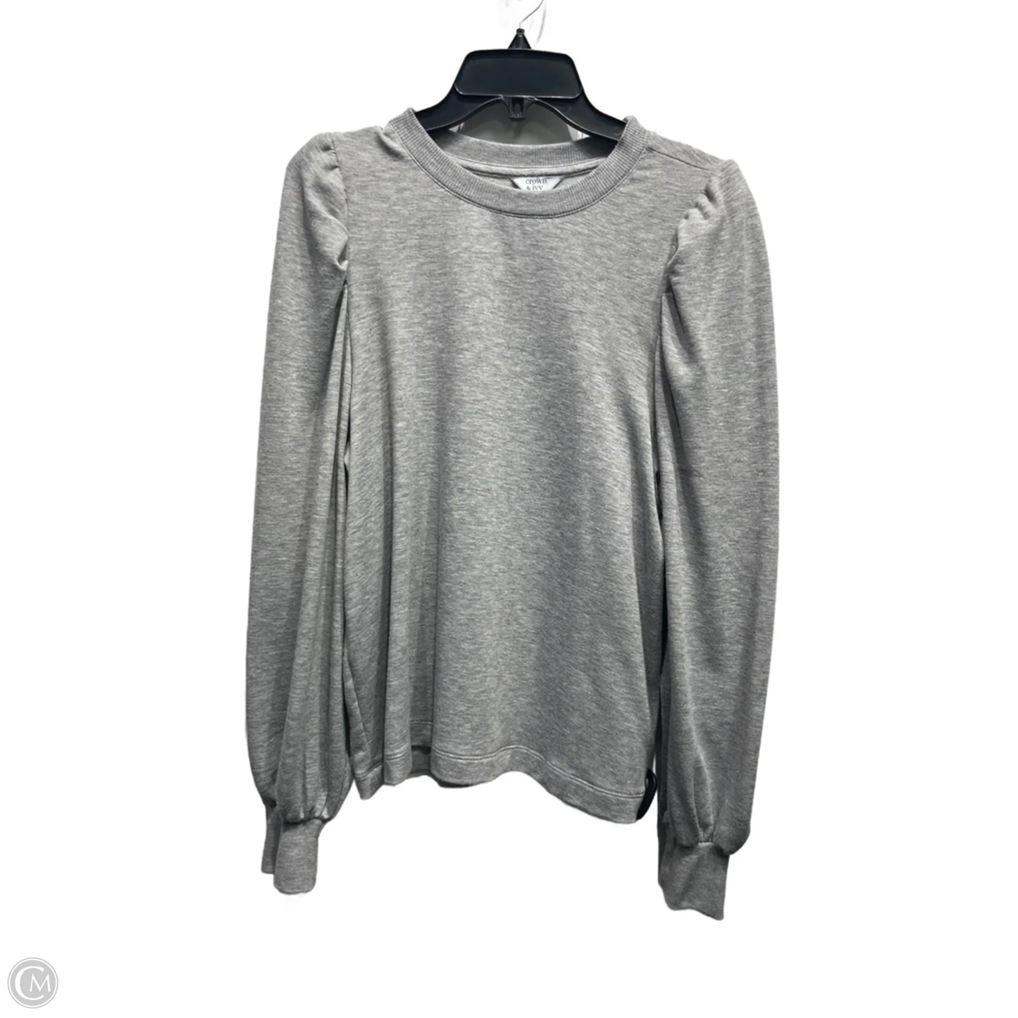Top Long Sleeve By Crown And Ivy In Leopard Print, Size: L