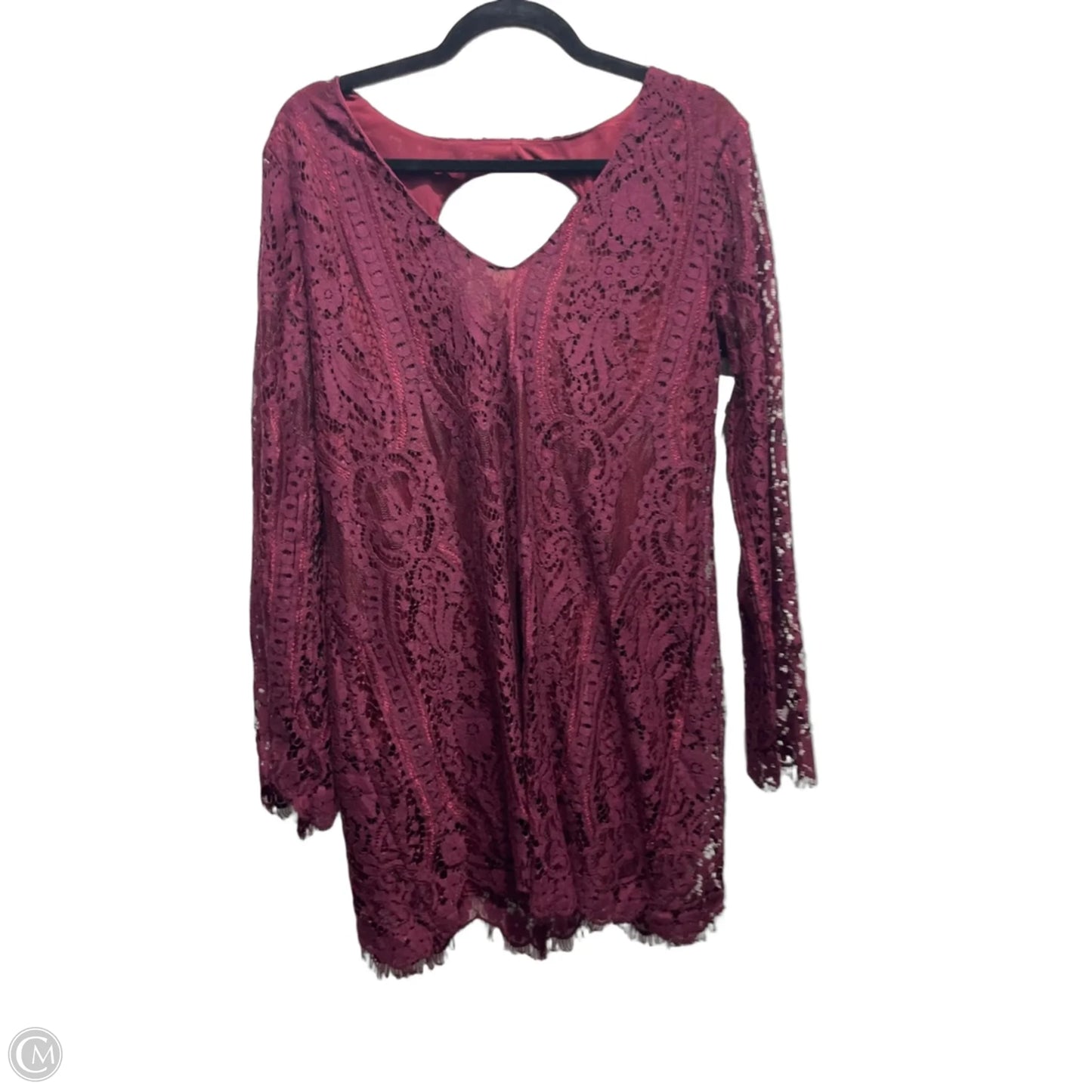 Dress Party Short By Miami In Maroon, Size: M
