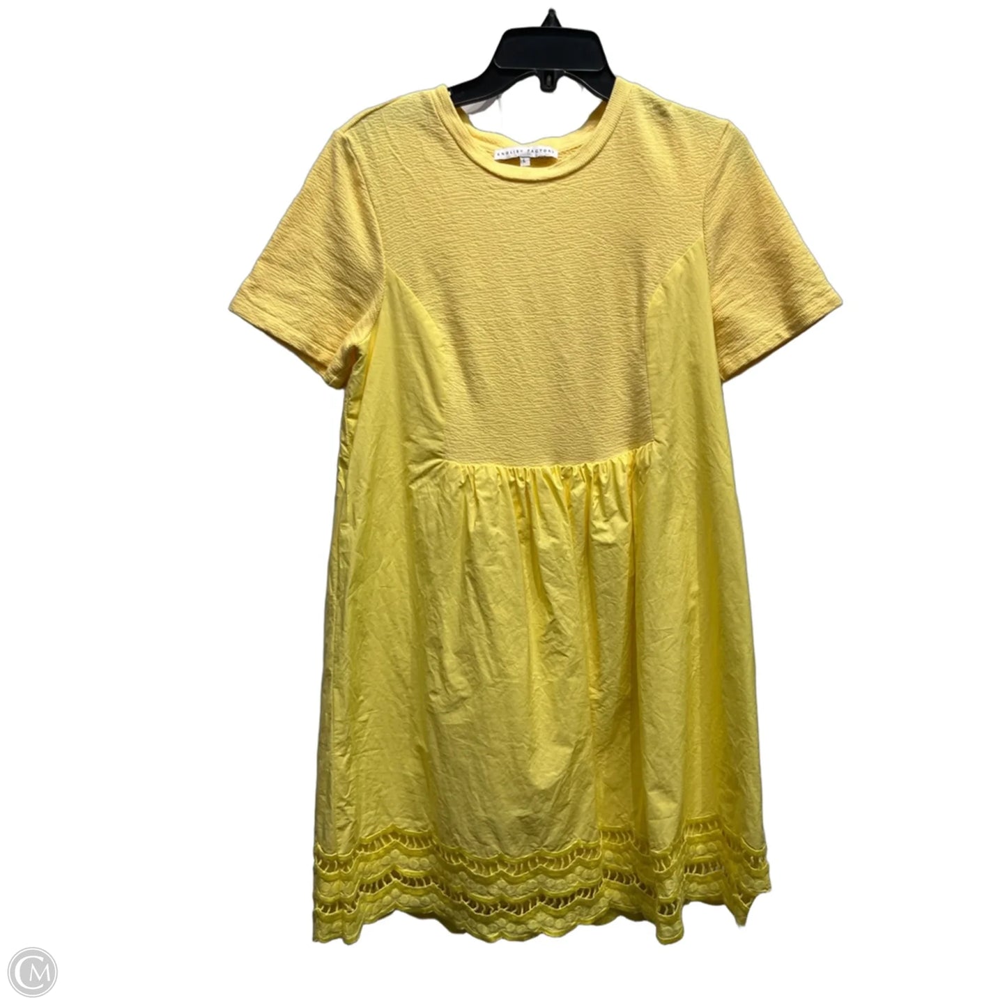 Dress Casual Short By English Factory In Yellow, Size: L