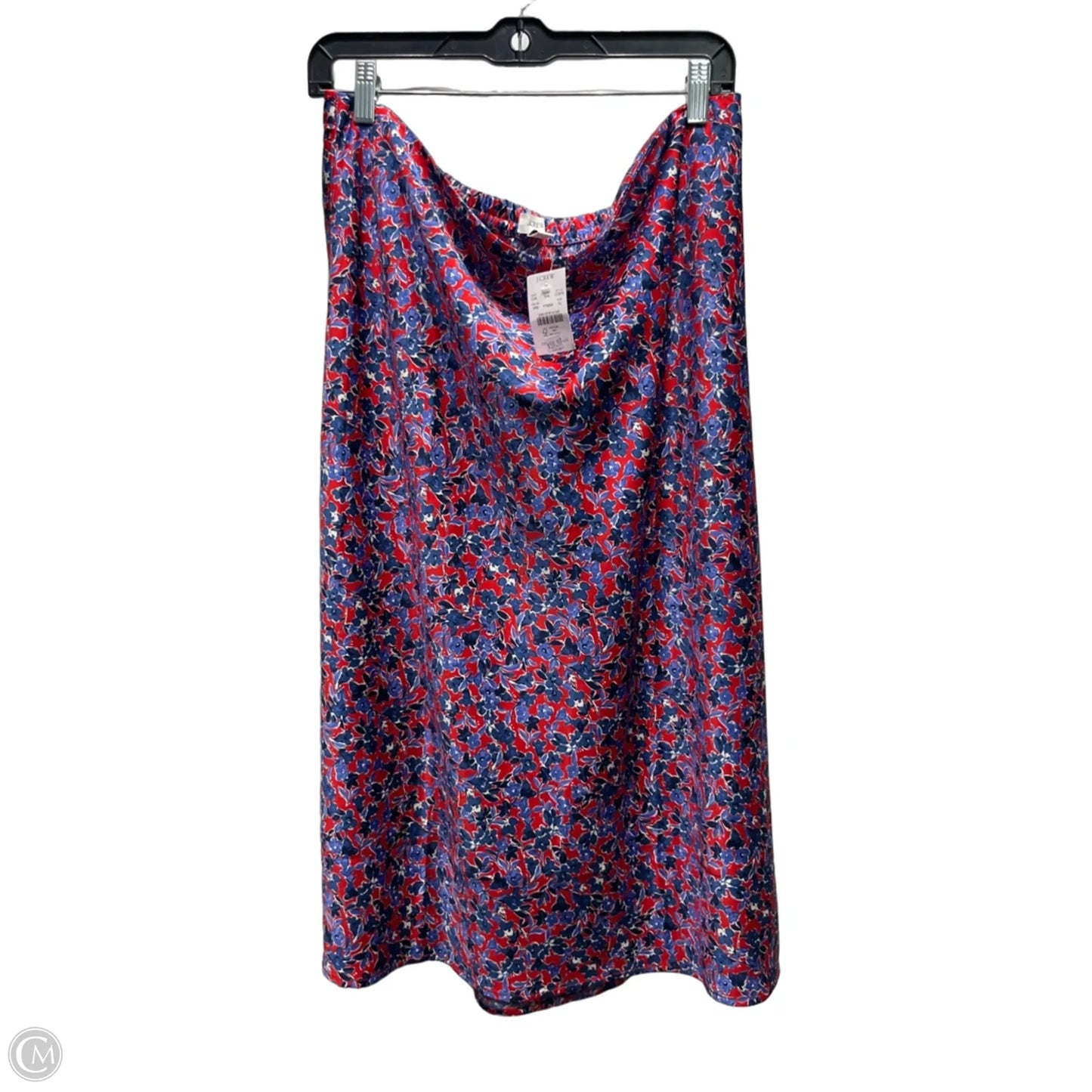 Skirt Midi By J. Crew In Blue & Red & White, Size: Xl