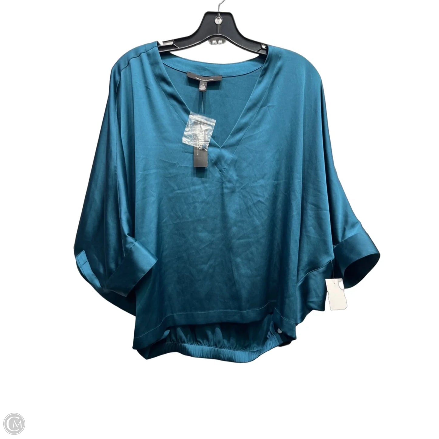 Top Short Sleeve By White House Black Market In Green, Size: S