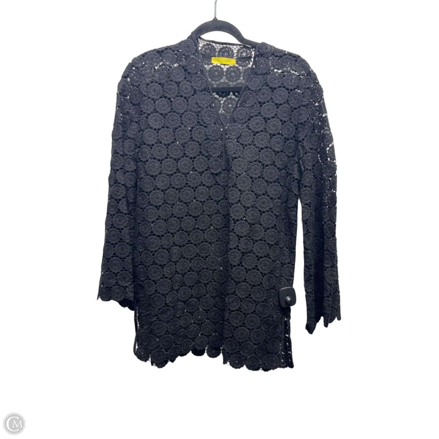 Top Long Sleeve By Jack Rogers In Black, Size: S